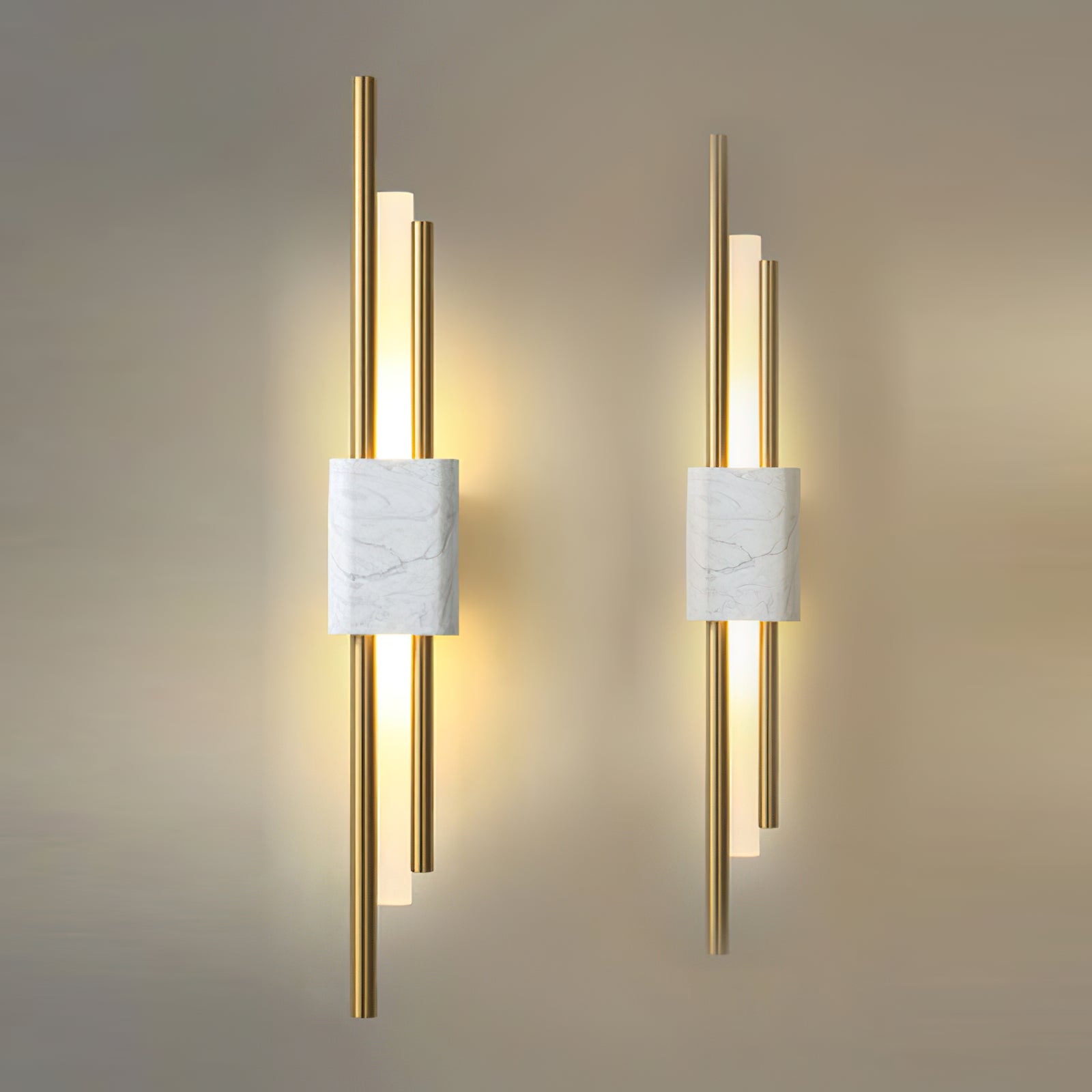 Bert Frank Tanto Marble Linear Wall Light - Cueteks