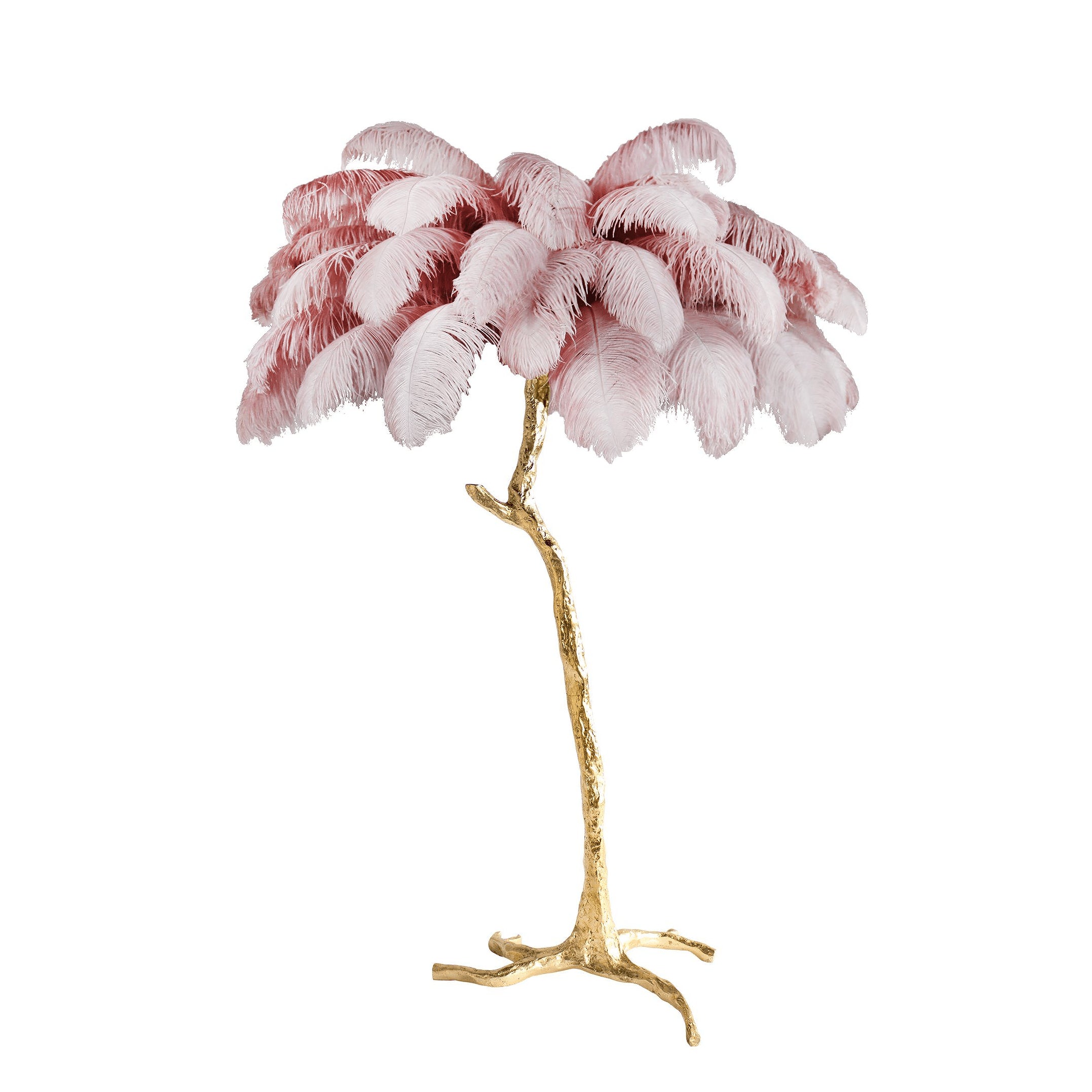 Colorful Ostrich Feather Floor Lamp - Cueteks