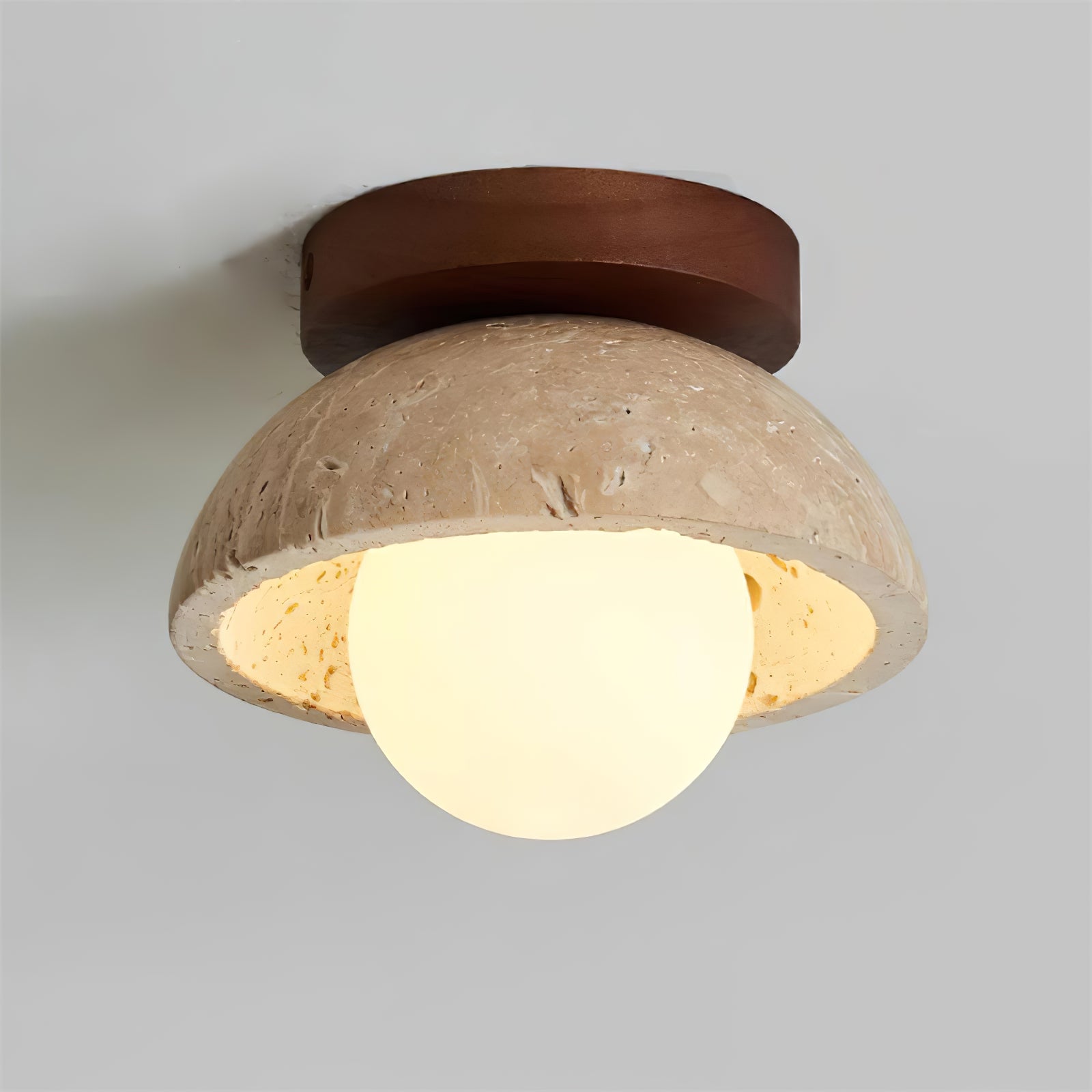 Piedra wood ceiling lamp - Cueteks