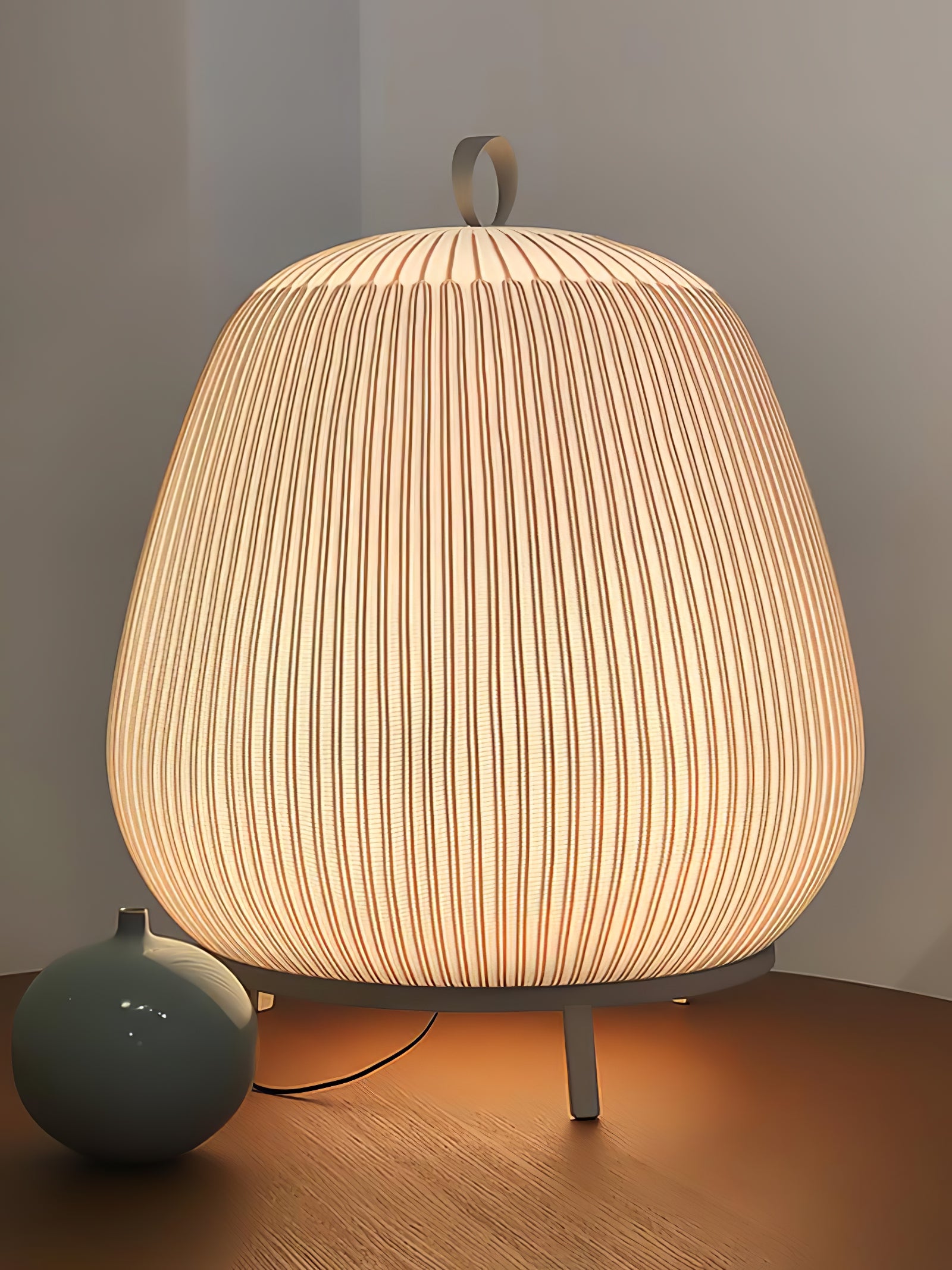 Textured Dome  Lantern Knit Table Lamp - Cueteks