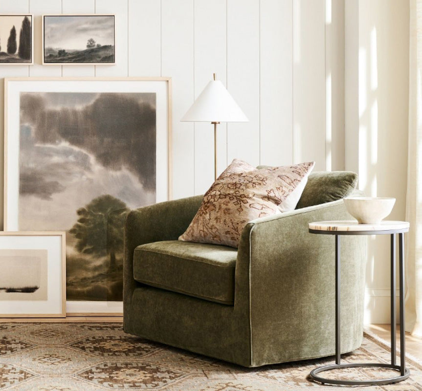 Ellis brass floor lamp - Cueteks