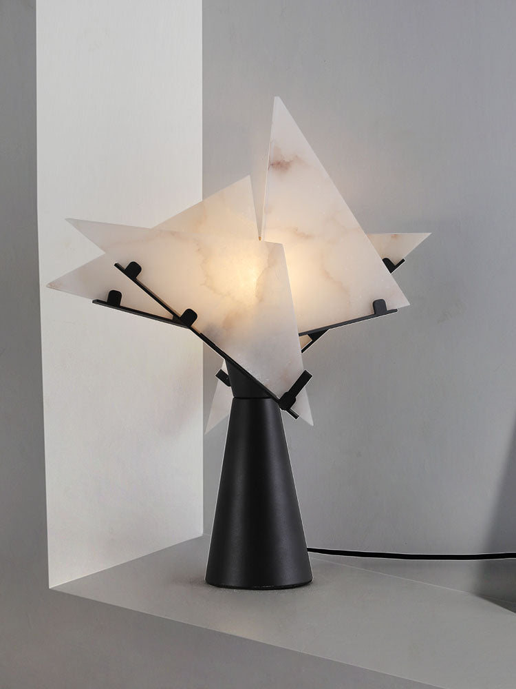 Abstract Alabaster Table Lamp - Cueteks