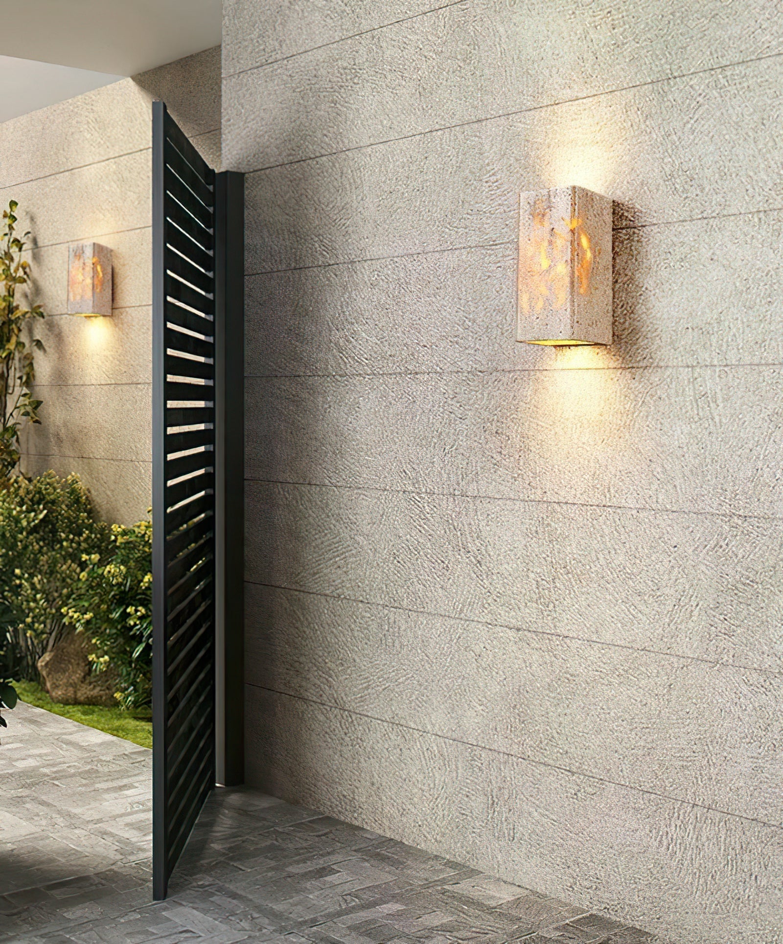 Rectangular Stone LED Wall Lamp - Cueteks