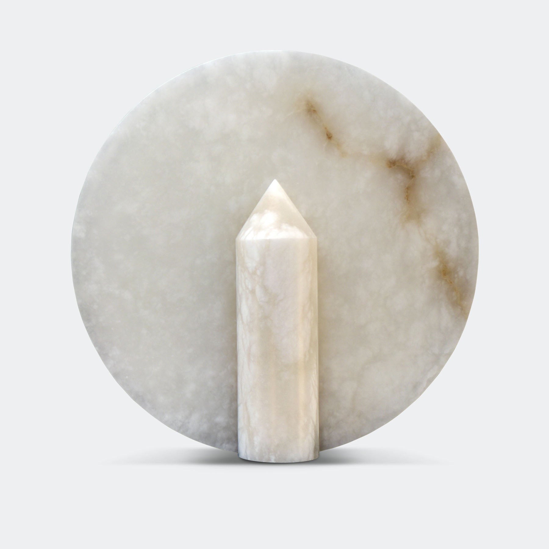 Geometric Alabaster Table Lamp - Cueteks