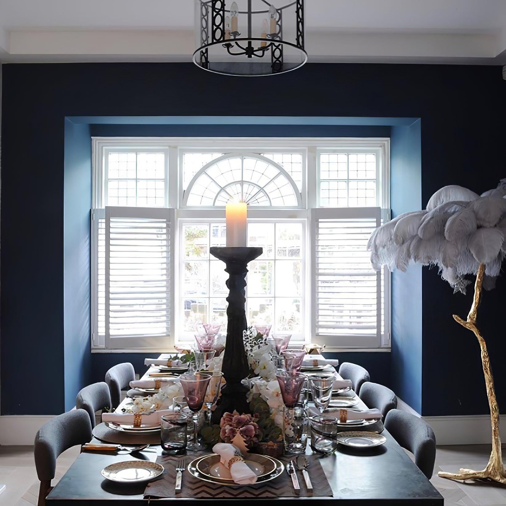 Colorful Ostrich Feather Floor Lamp - Cueteks