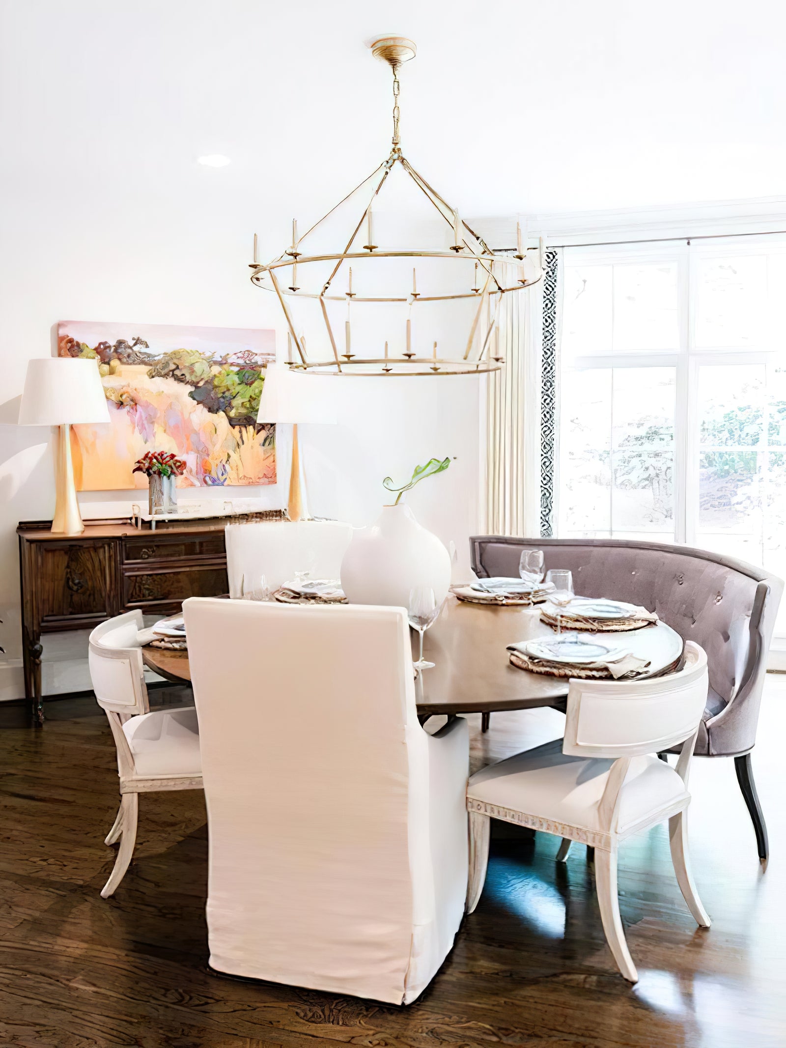 Brass Tiered Chandelier - Cueteks