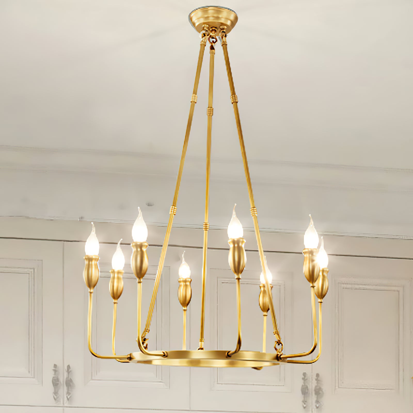 Classic ring candlestick chandelier - Cueteks