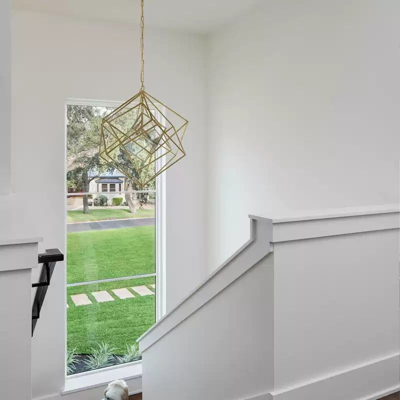 Contemporary Abstract Metal Chandelier - Cueteks