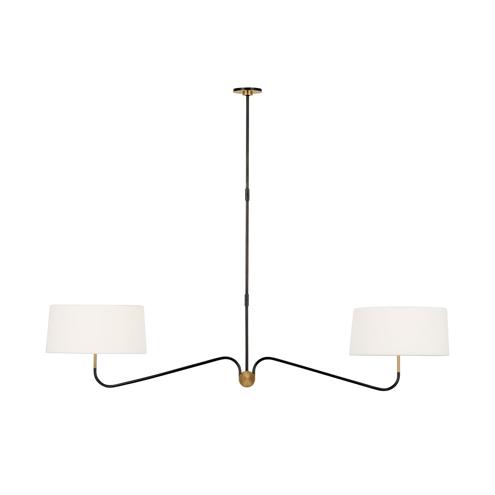 Grande Two-Arm Chandelier - Cueteks