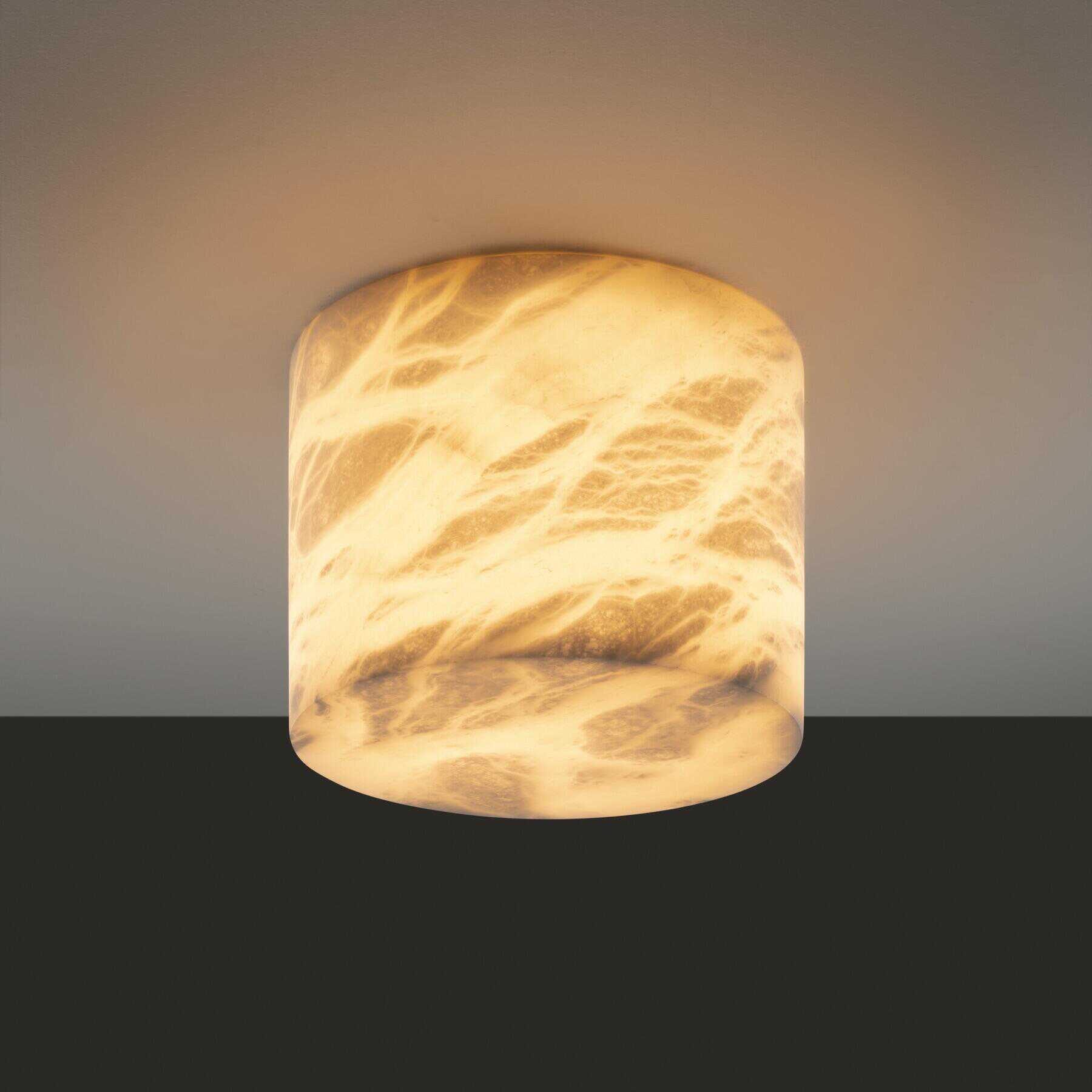 Small Alabaster Ceiling Light - Cueteks