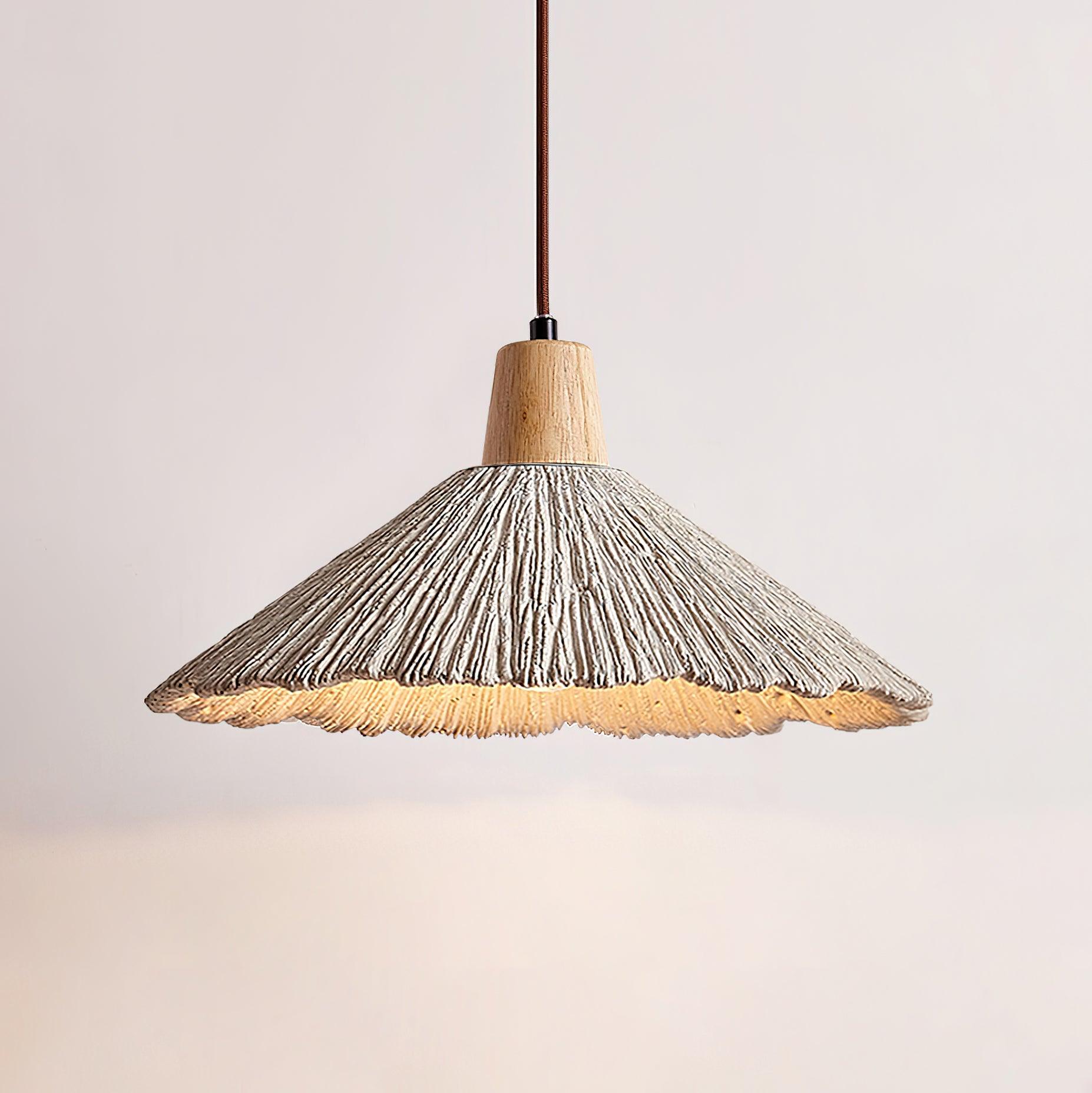 Vintage Textured Wood Wall Lamp - Cueteks