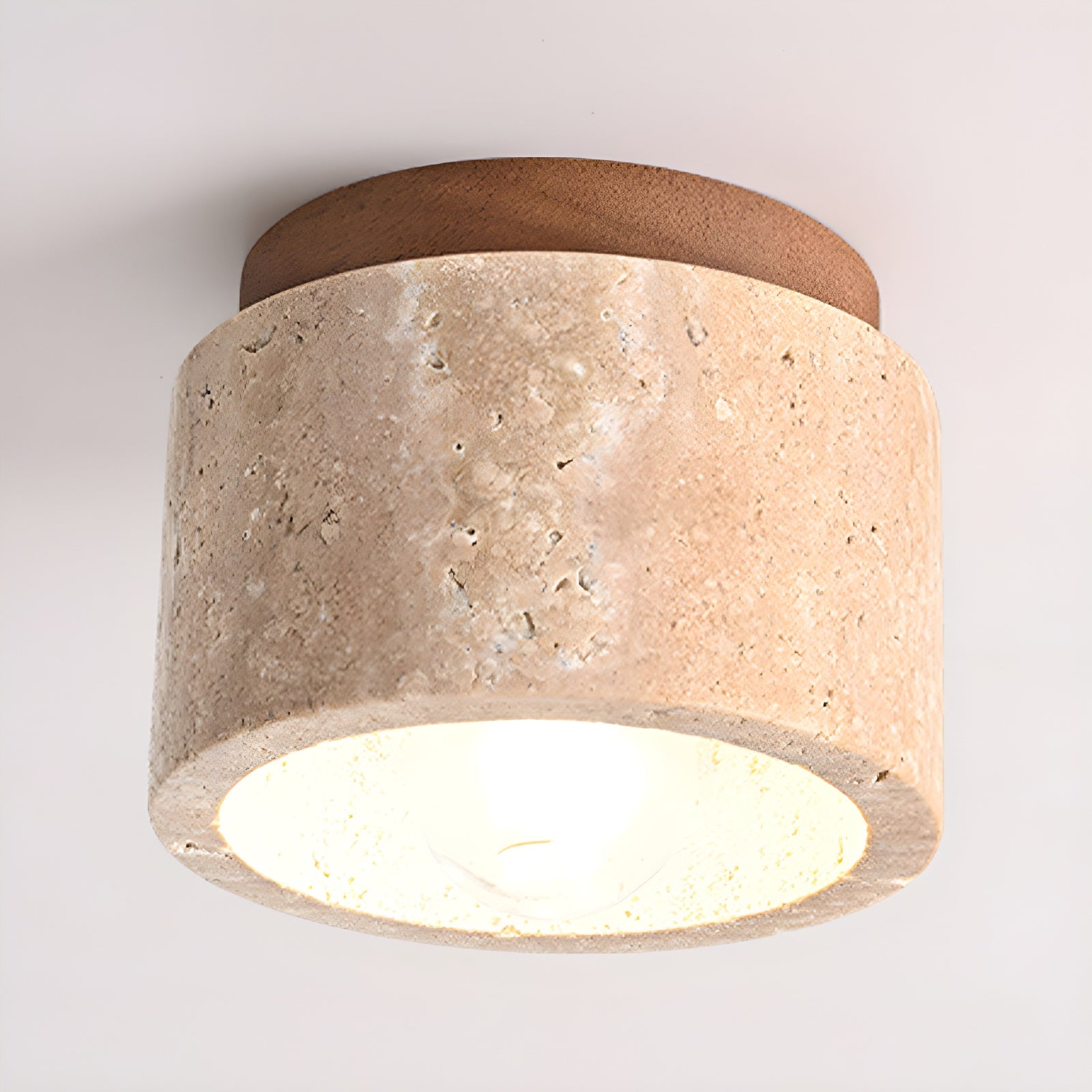 Minimalist Rustic Stone Ceiling Light - Cueteks