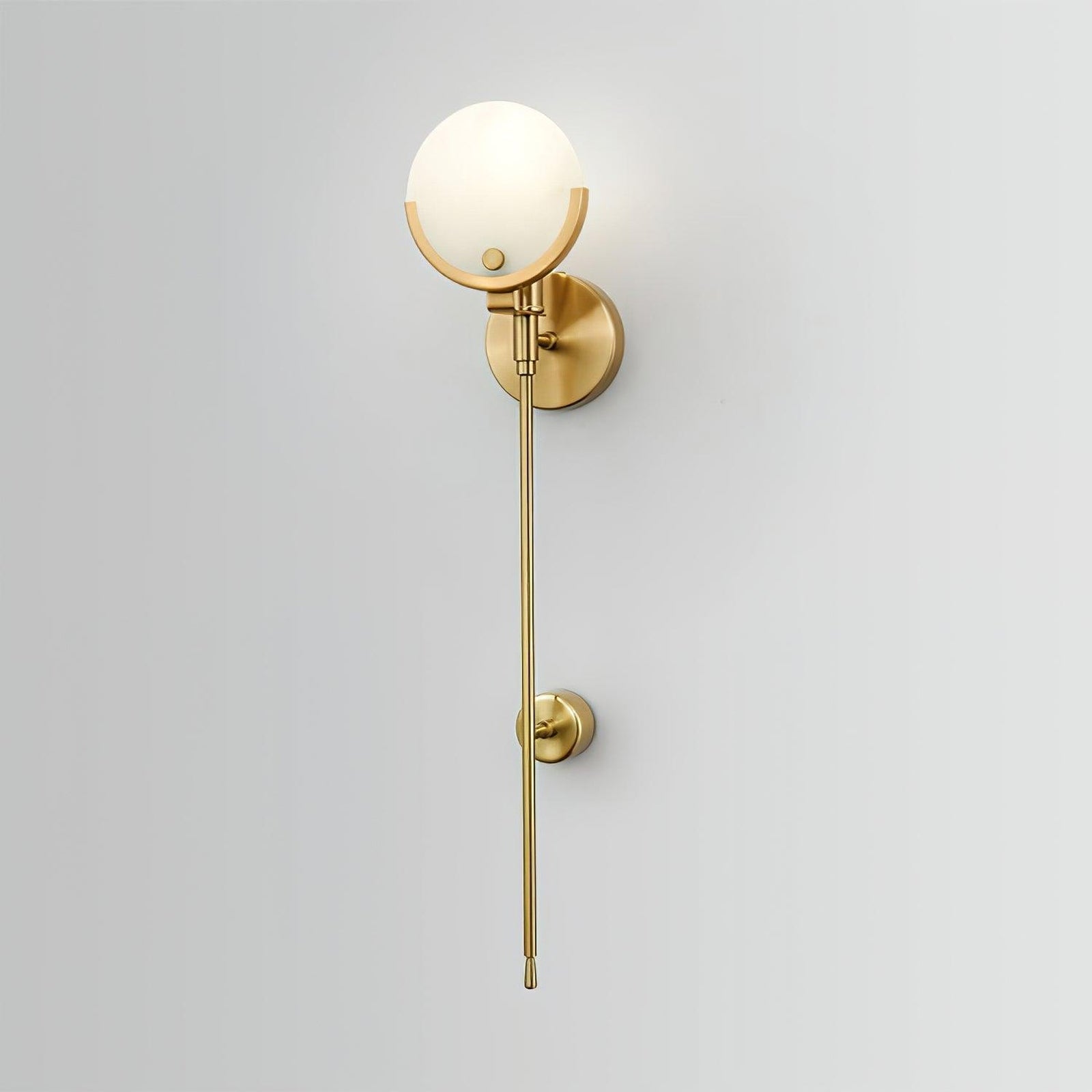 Universal Ava unlit long-stem fixture with upper and lower wall fixings