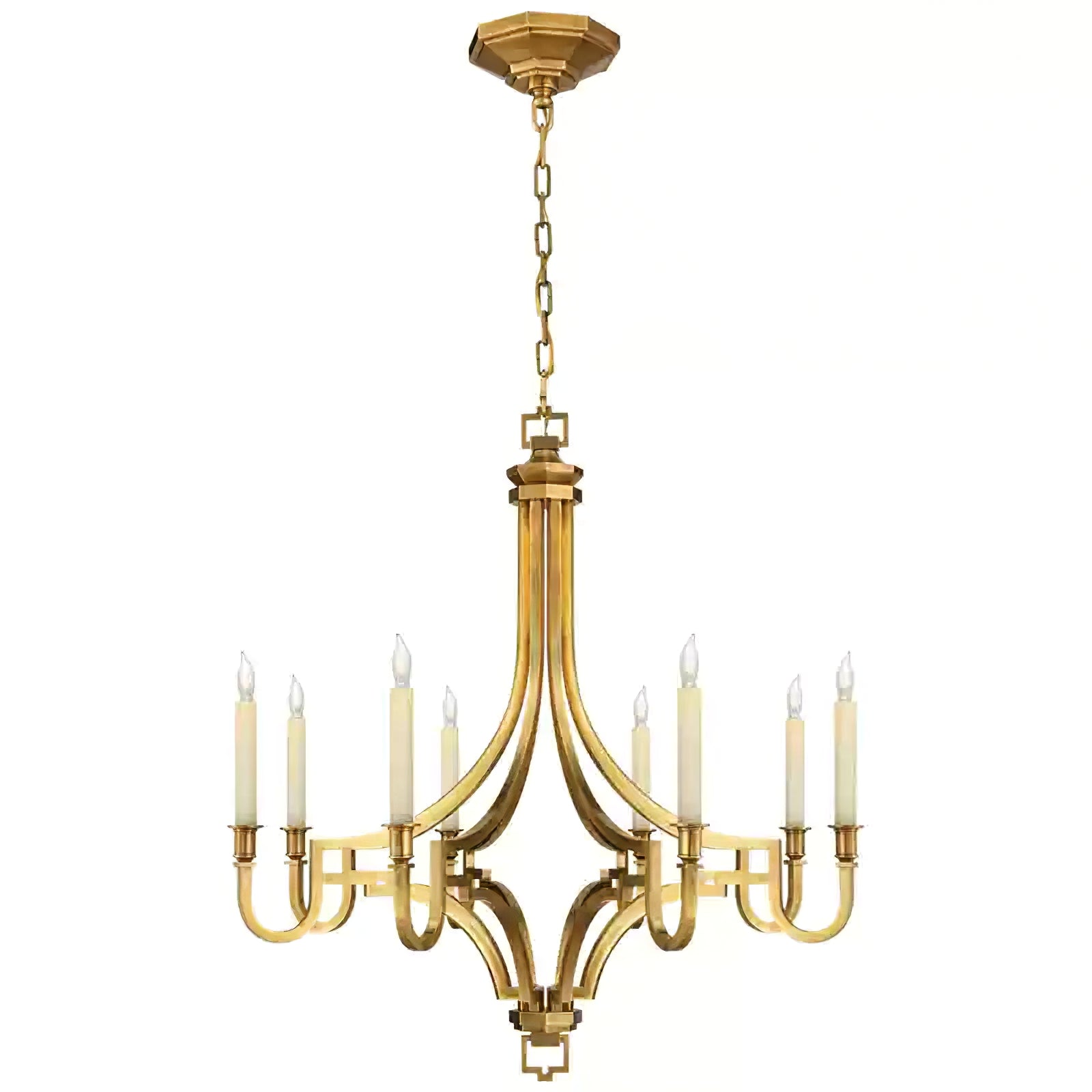Luxury Gold Candle-Style Mykonos Chandelier - Cueteks