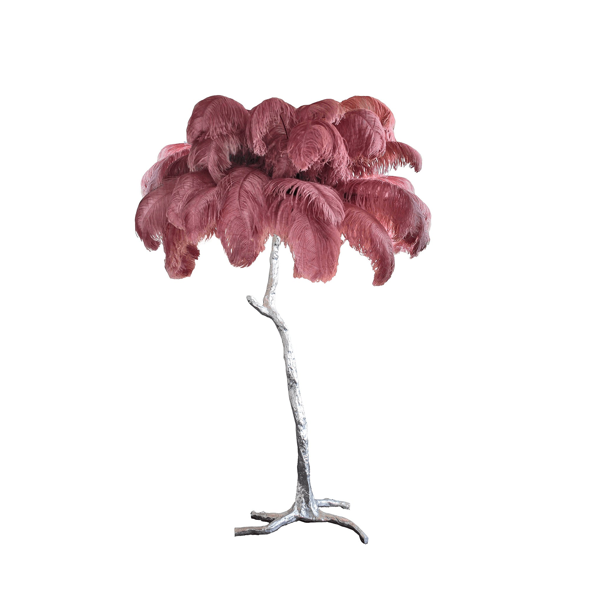 Colorful Ostrich Feather Floor Lamp - Cueteks