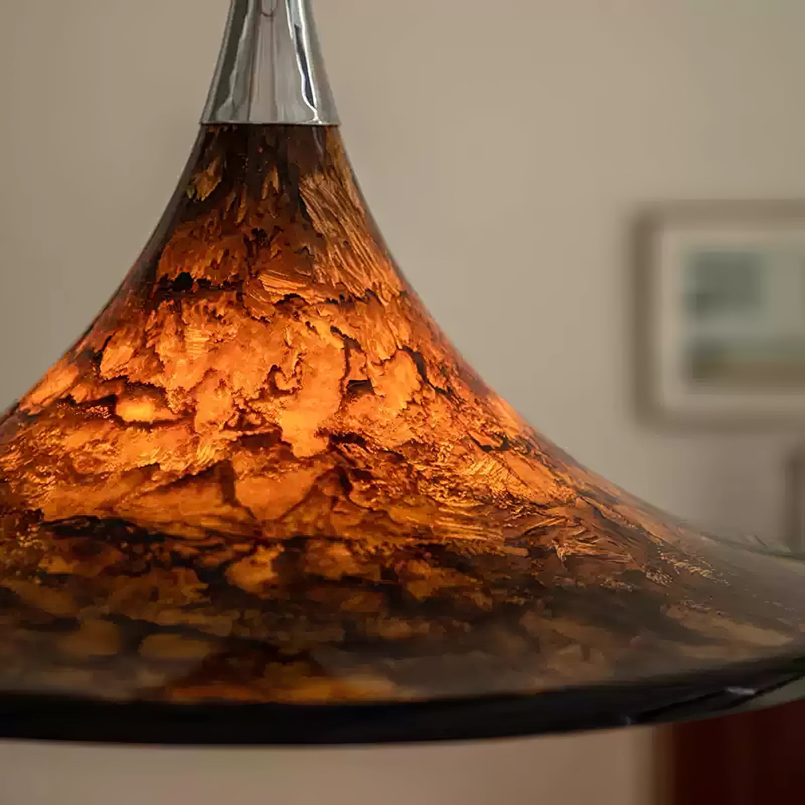 Vintage painted adjustable Pendant Light - Cueteks