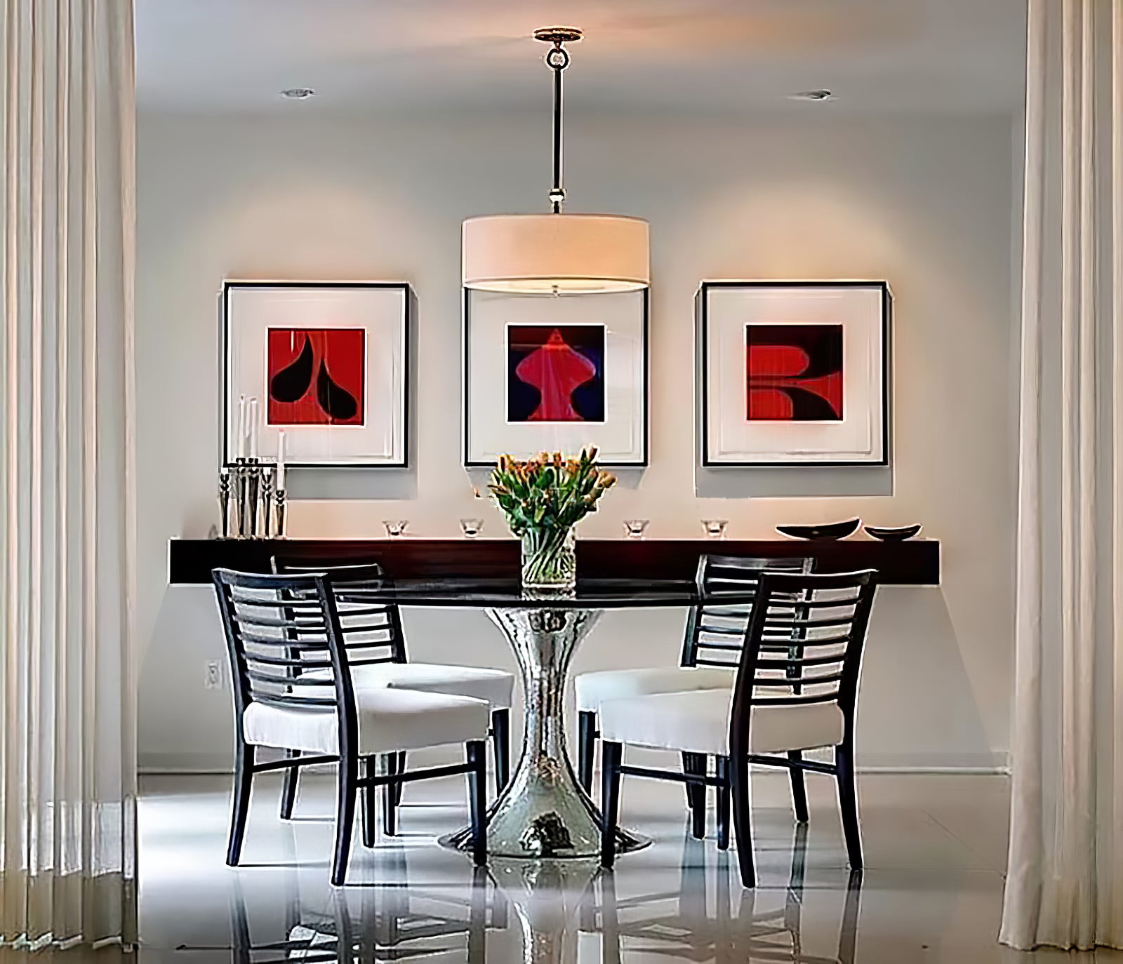 Reed Simple Drum Shade Pendant Light - Cueteks