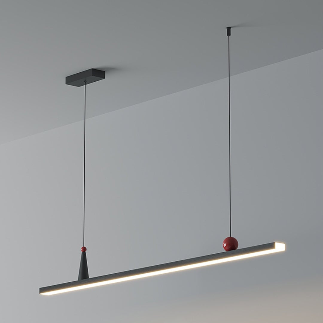 OSBELE Modern Black Linear Chandelier - Cueteks
