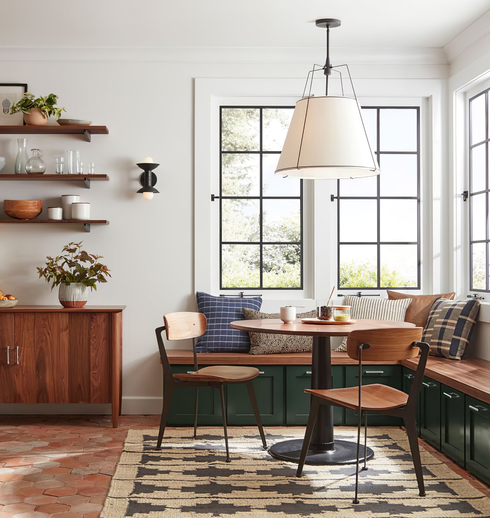 Renée Conical Gold and Fabric  Pendant Lamp - Cueteks
