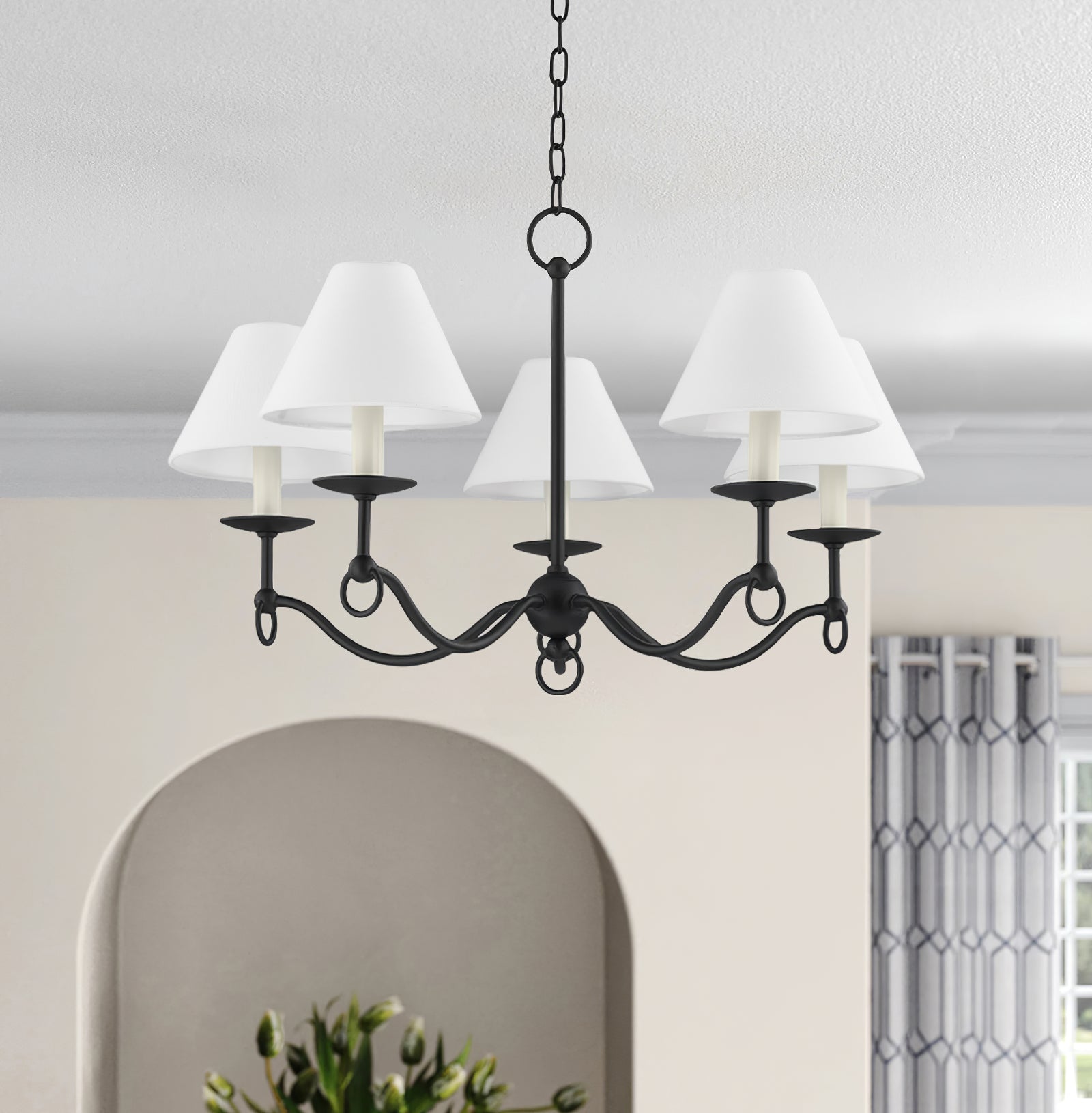 Troy Lighting Massi Five-Arm Chandelier - Cueteks