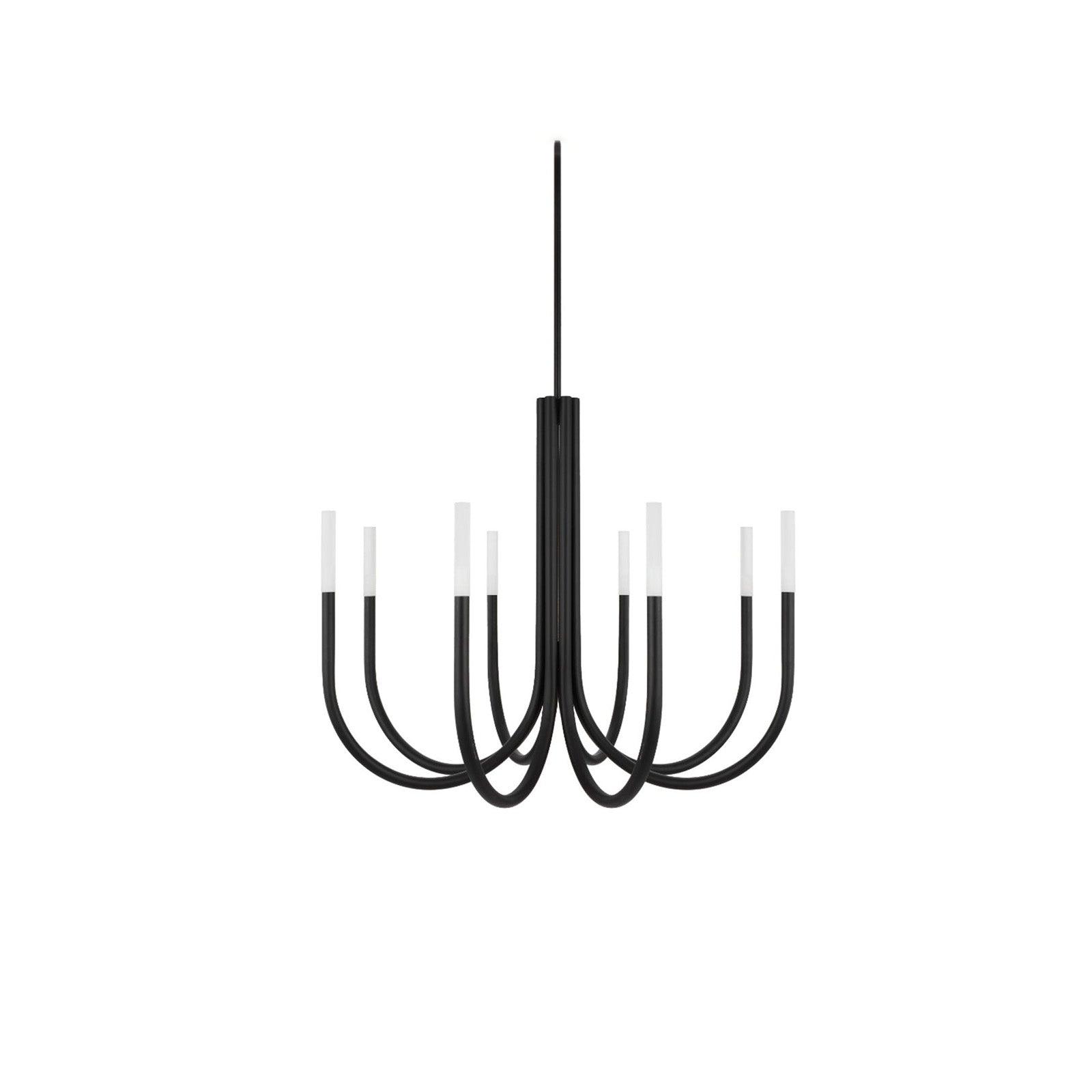 Rousseau 8-Light Brass Candle Chandelier - Cueteks