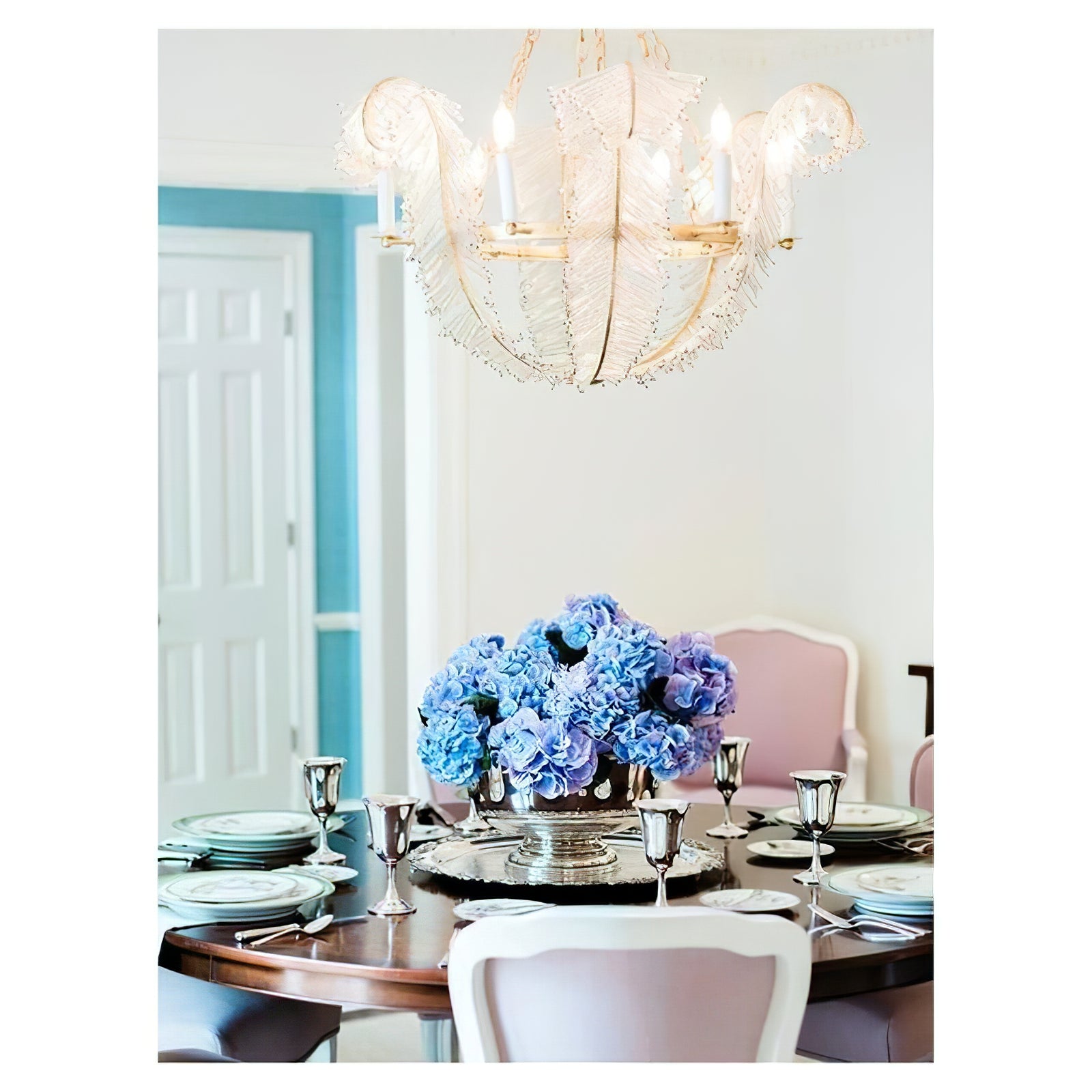 Calais Vintage Scroll Design Chandelier - Cueteks