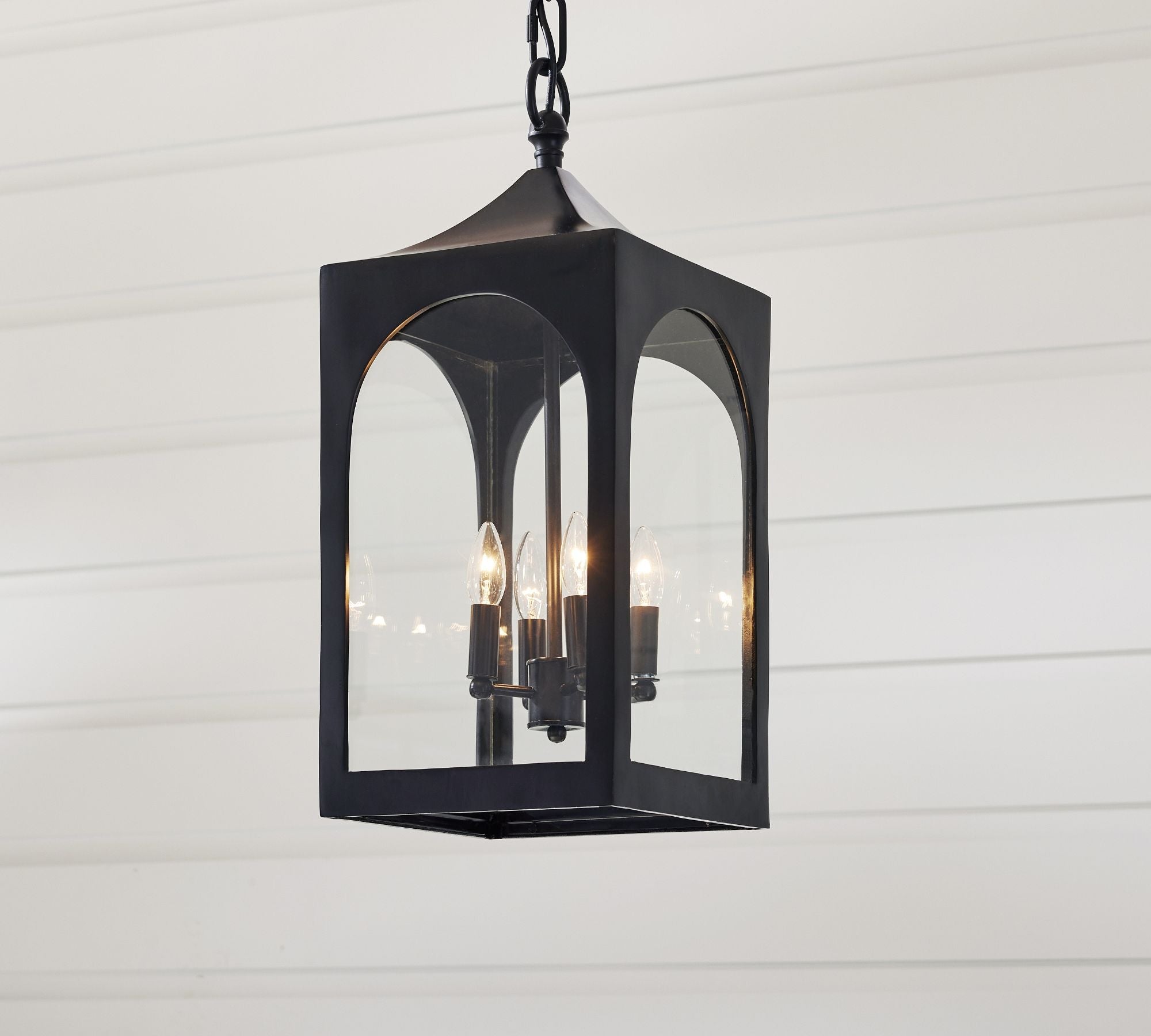 Caleb Vintage-Style Outdoor Lantern Pendant Light - Cueteks