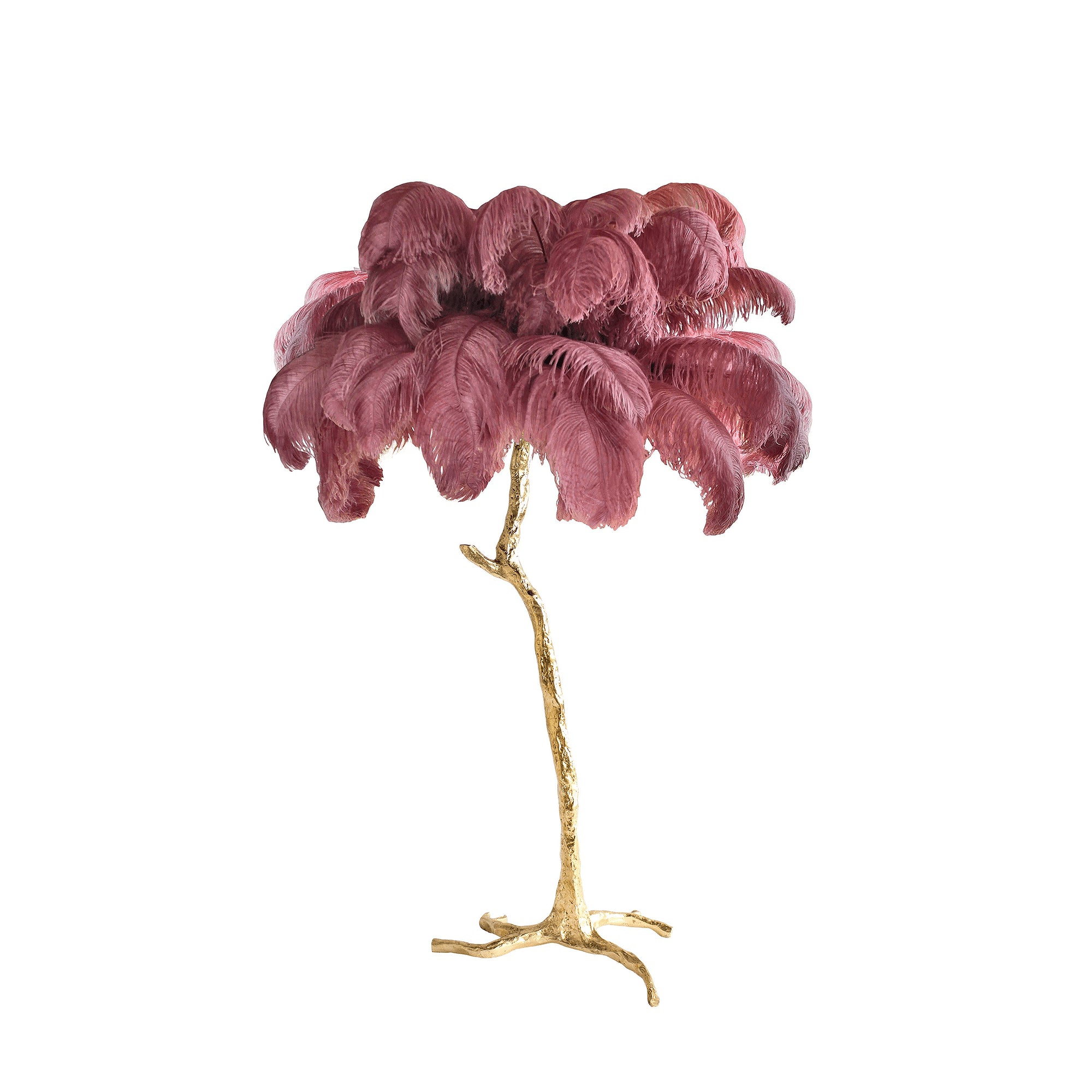 Colorful Ostrich Feather Floor Lamp - Cueteks