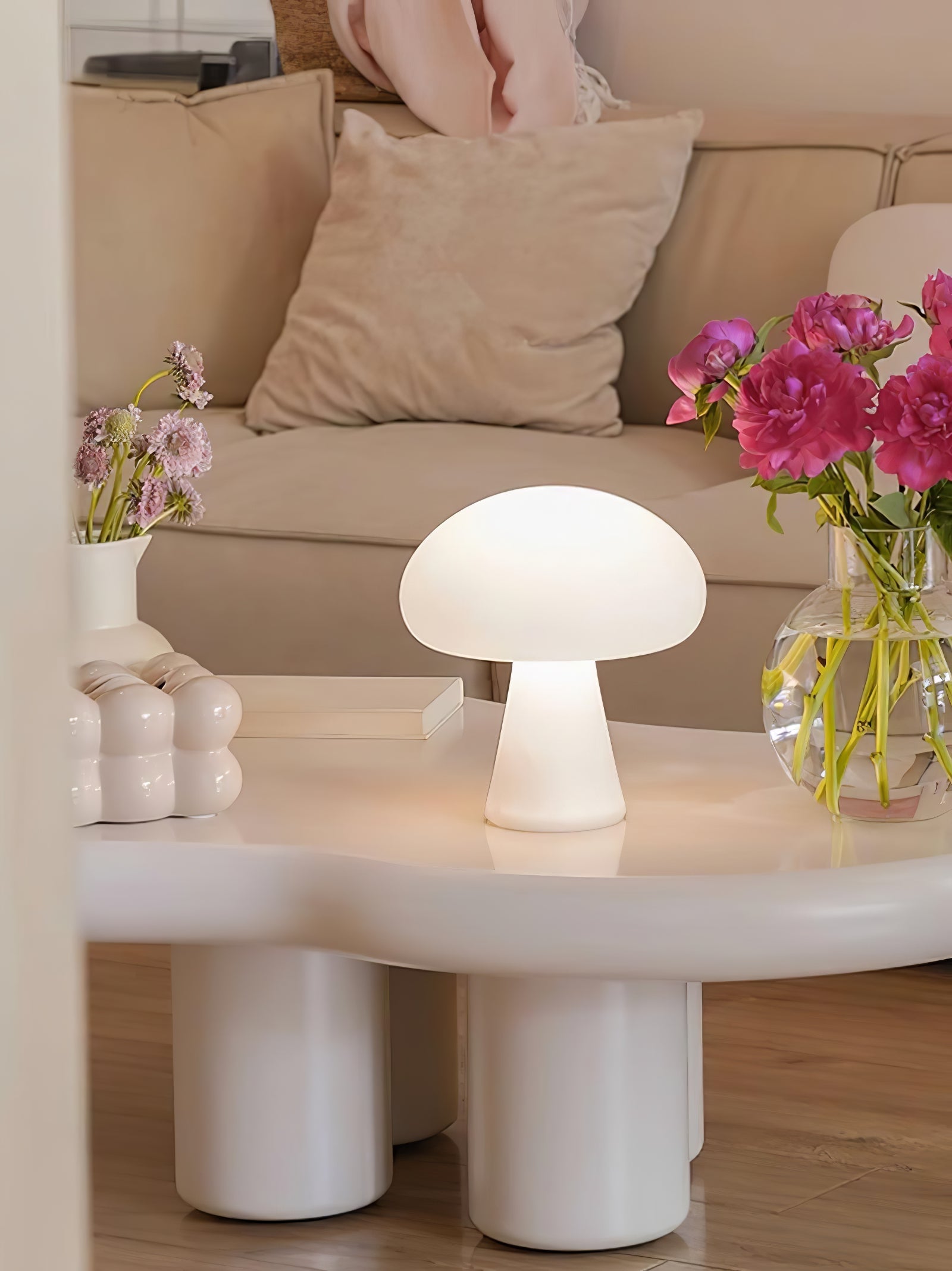 Obello Portable Mushroom Table Lamp - Cueteks