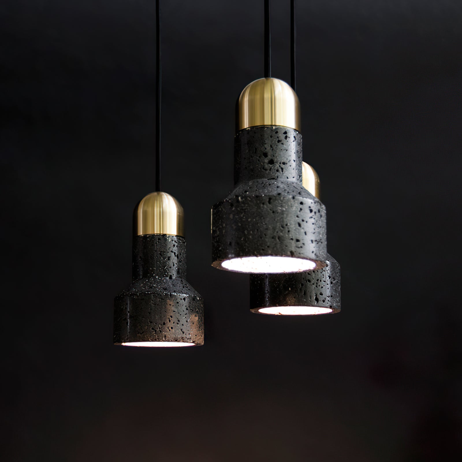 Volcanic Rock Textured Pendant Lamp - Cueteks