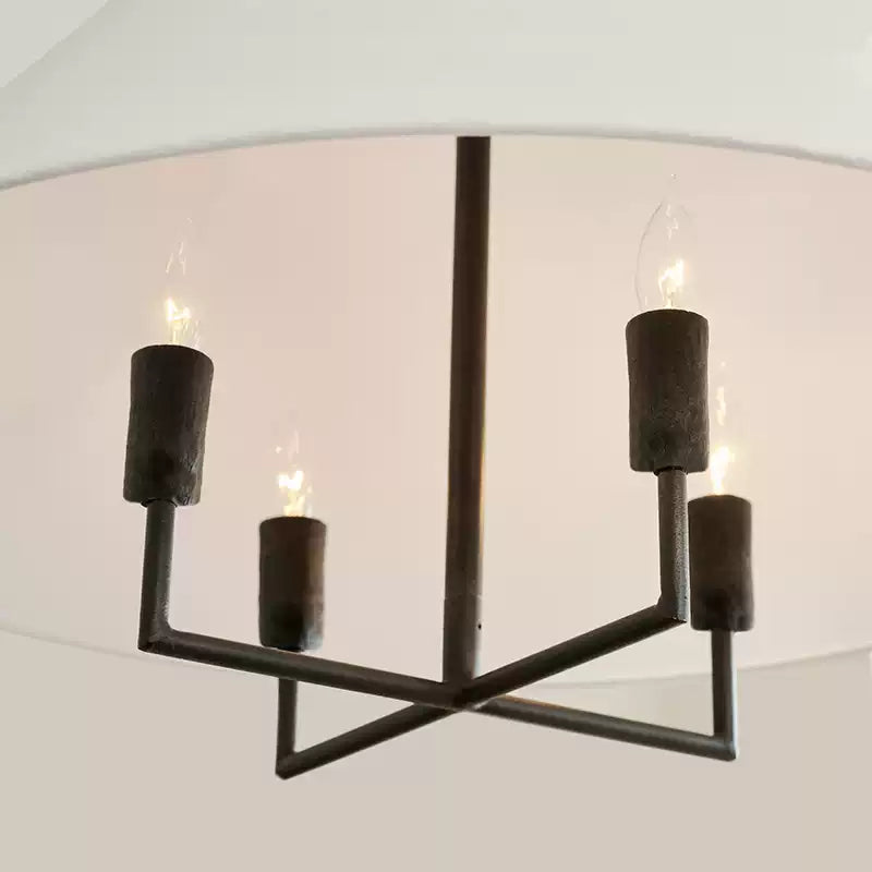 Modern Farmhouse Conical Fabric Chandelier - Cueteks