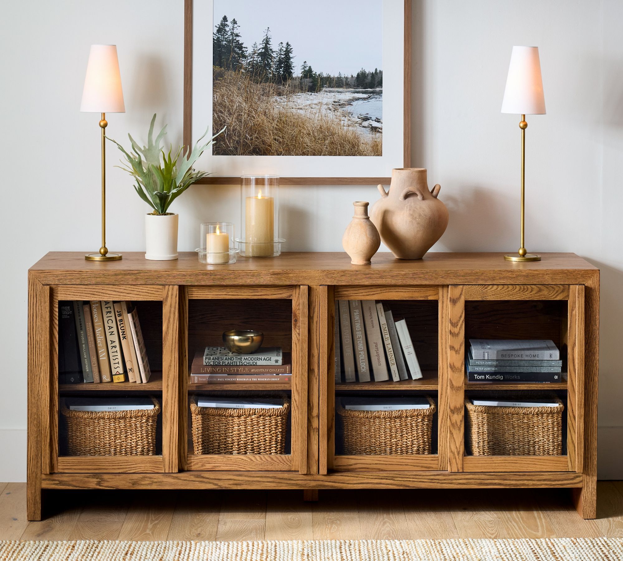 Palmer Slim Brass Accent Table Lamp - Cueteks
