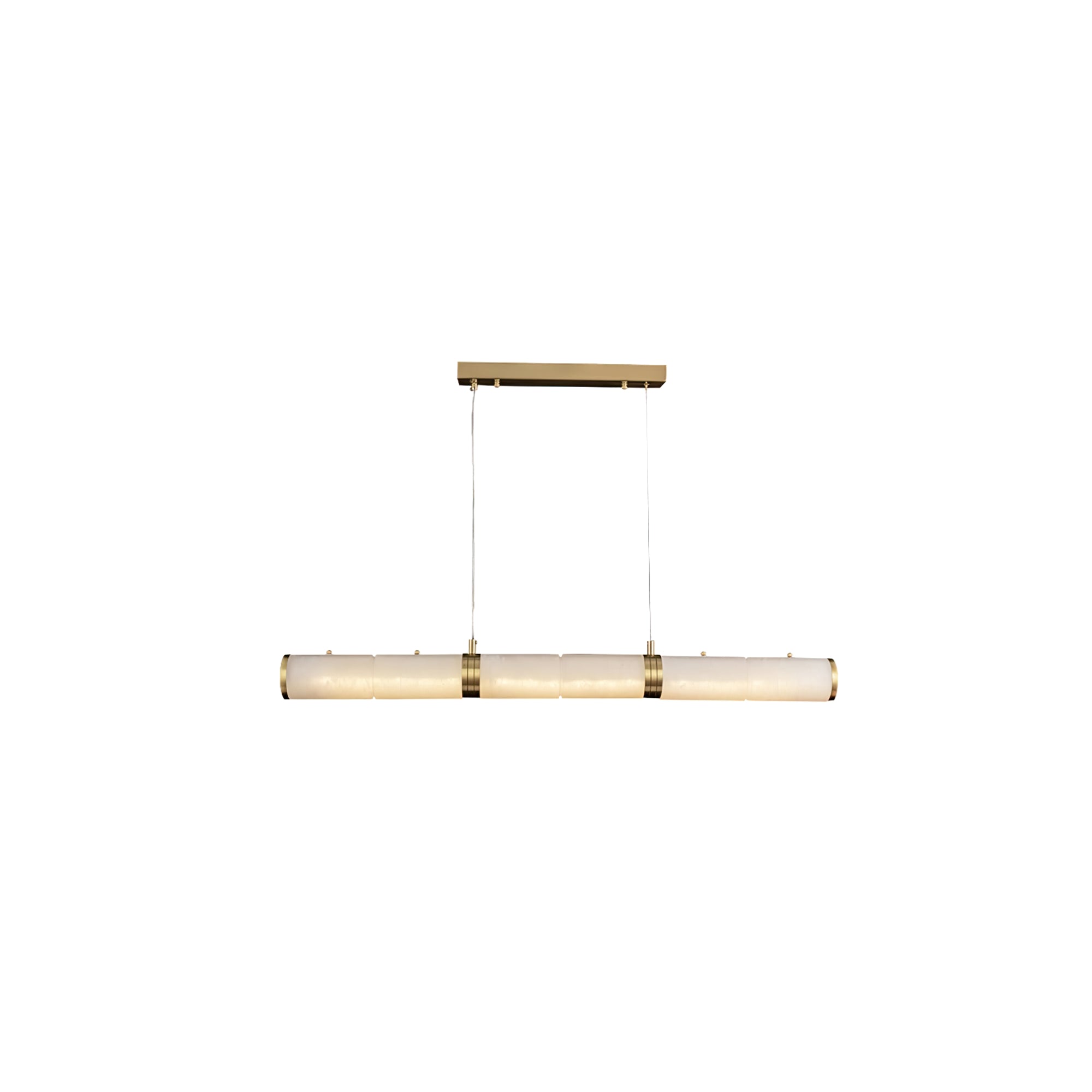 Alabaster Column Linear Chandelier - Cueteks