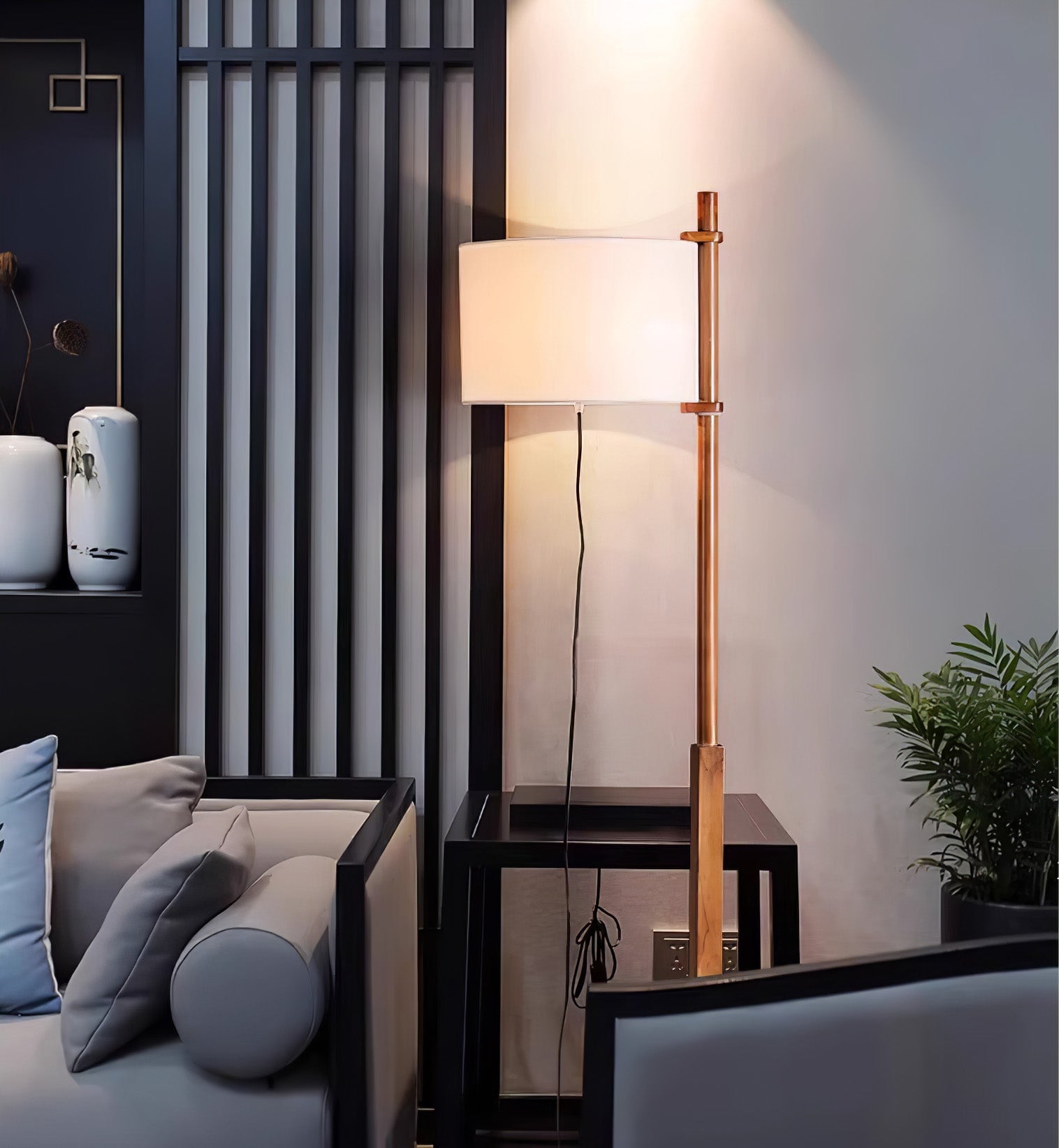 Minimalist Wooden Adjustable Floor Lamp - Cueteks