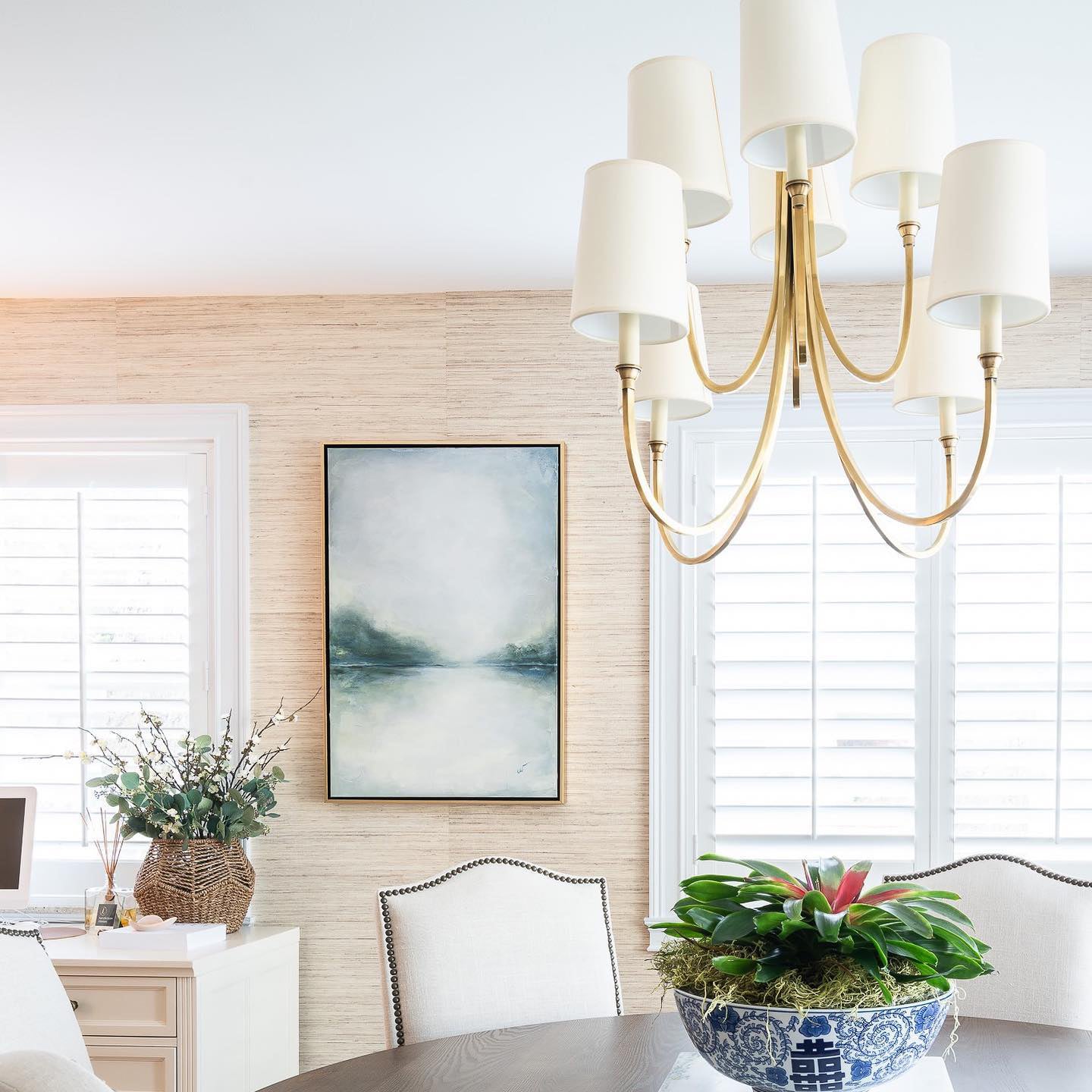 Classic extra large reed chandelier - Cueteks
