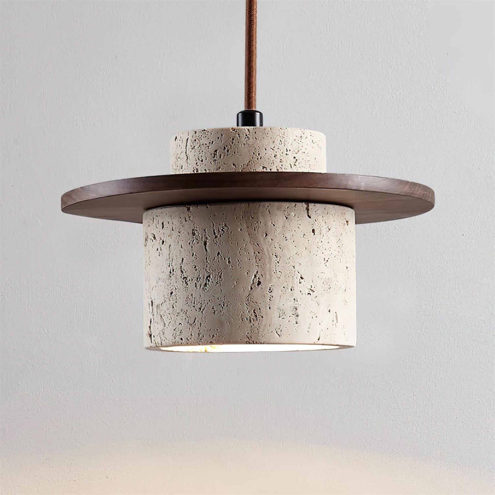 Rustic Textured Cata  Stone Wall Lamp - Cueteks