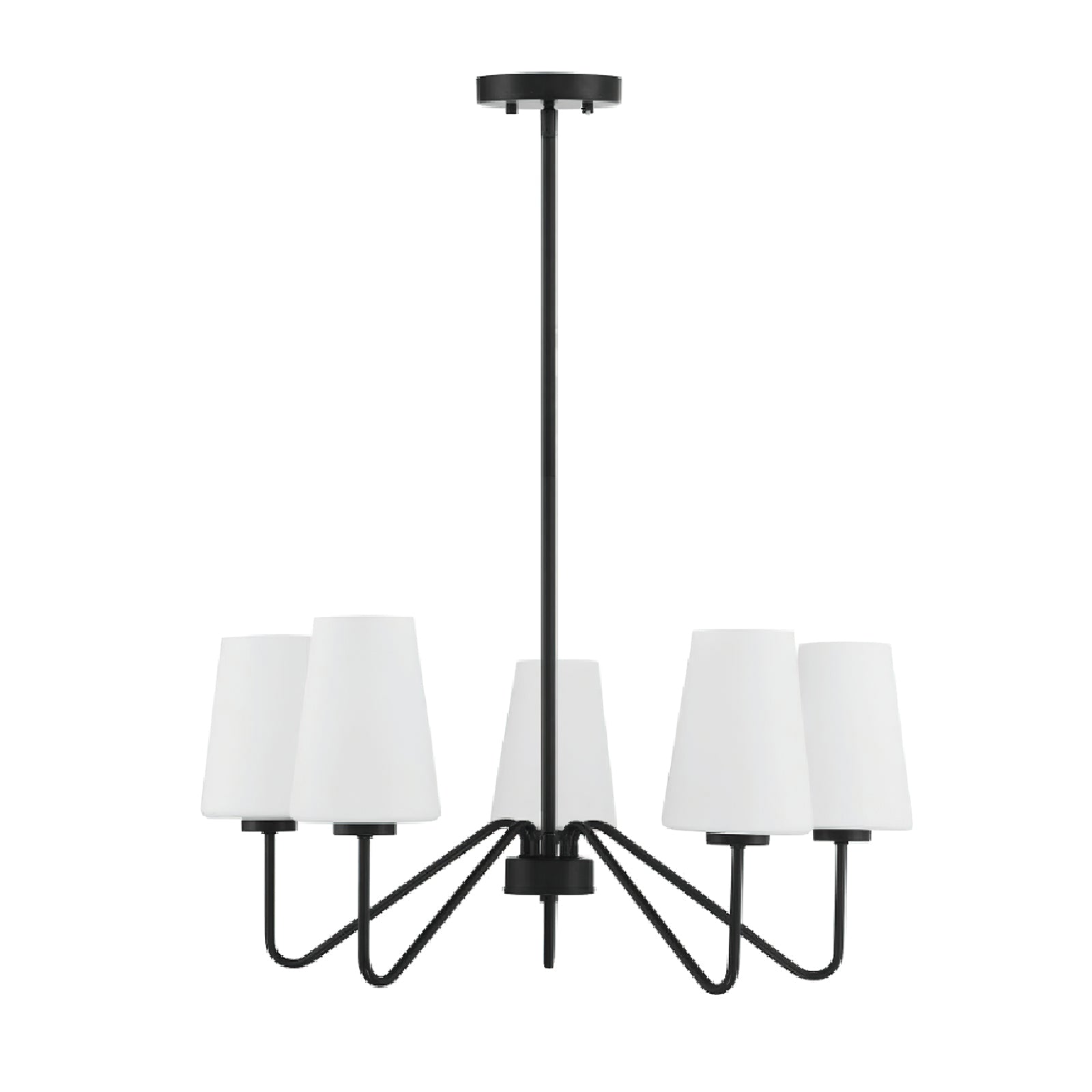 Simple brass five-head chandelier - Cueteks