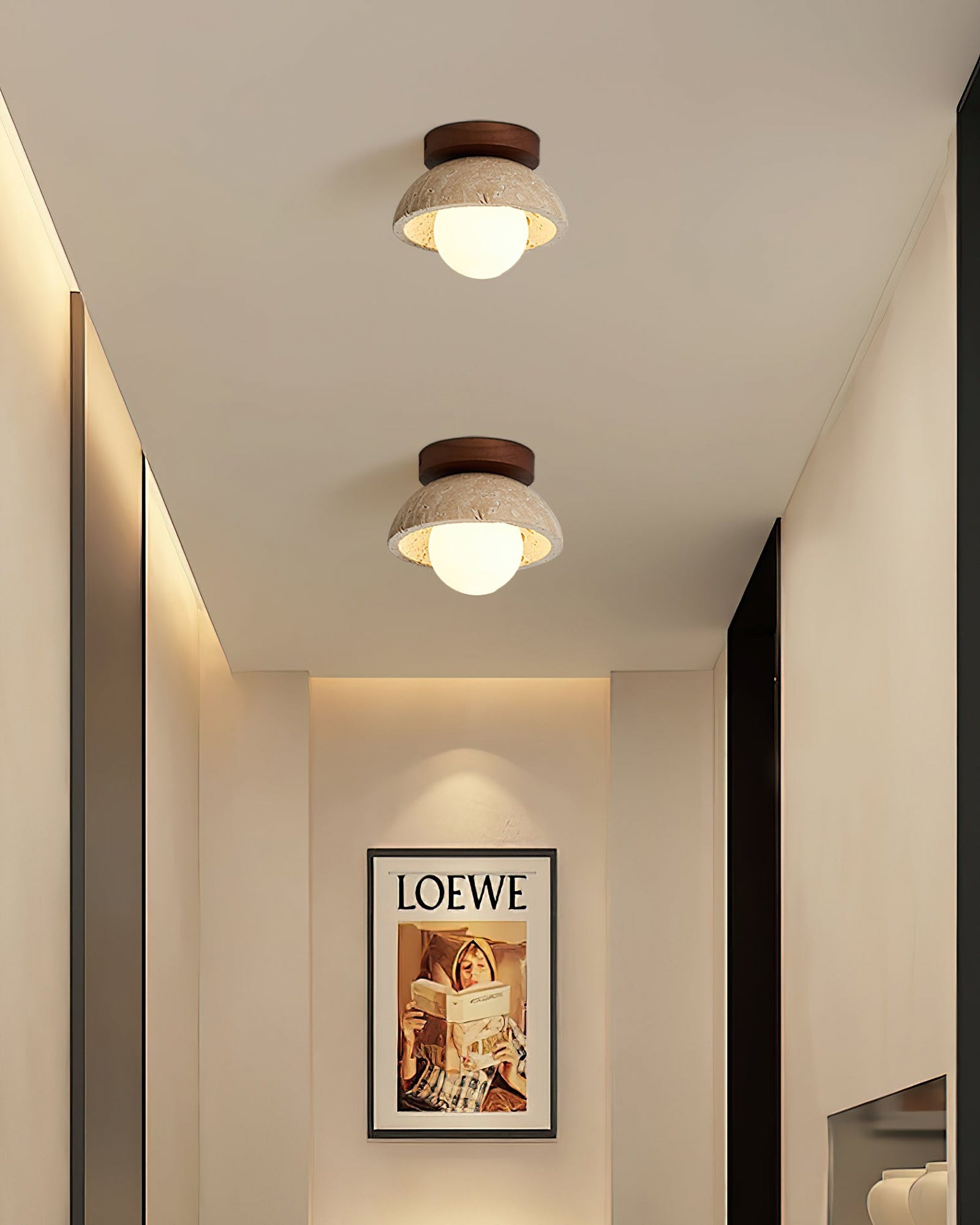 Piedra wood ceiling lamp - Cueteks