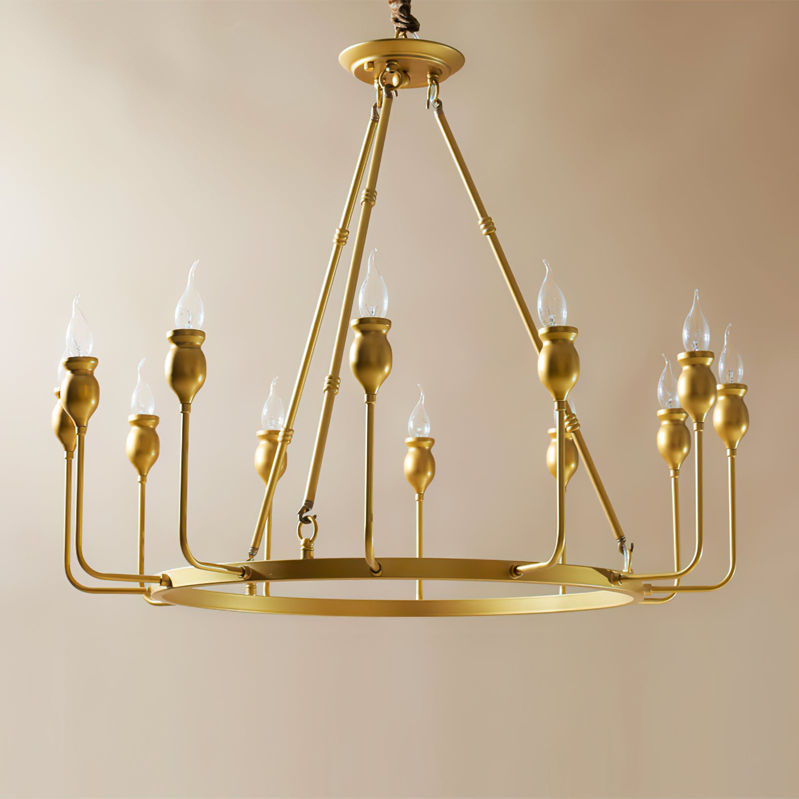 Classic ring candlestick chandelier - Cueteks