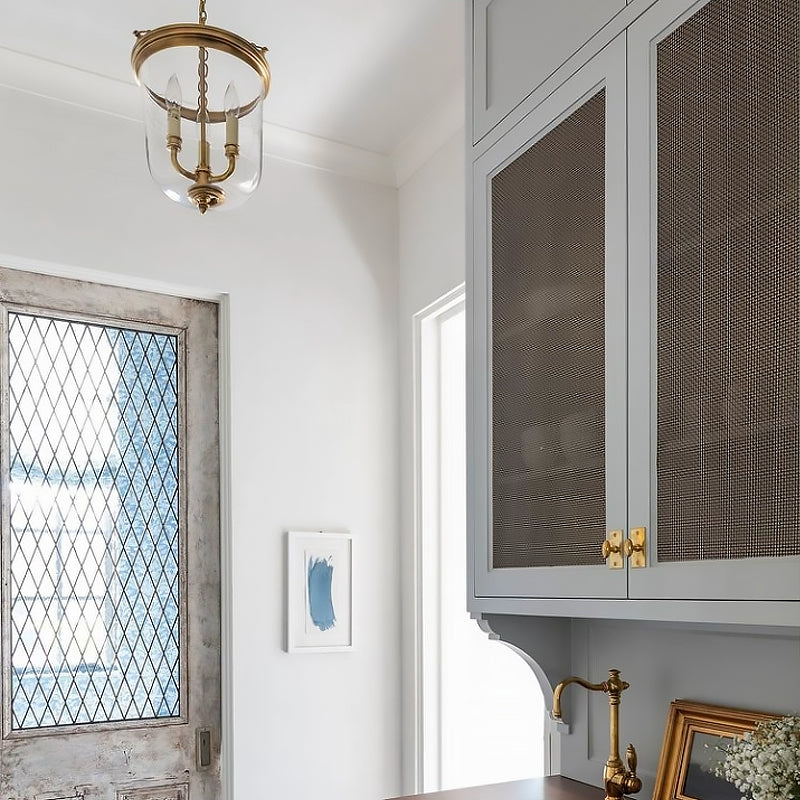 Thomas OBrien Merchant Brass Pendant Light - Cueteks
