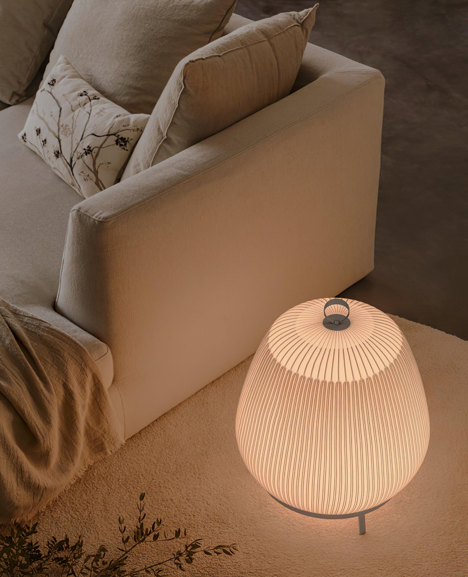 Textured Dome  Lantern Knit Table Lamp - Cueteks