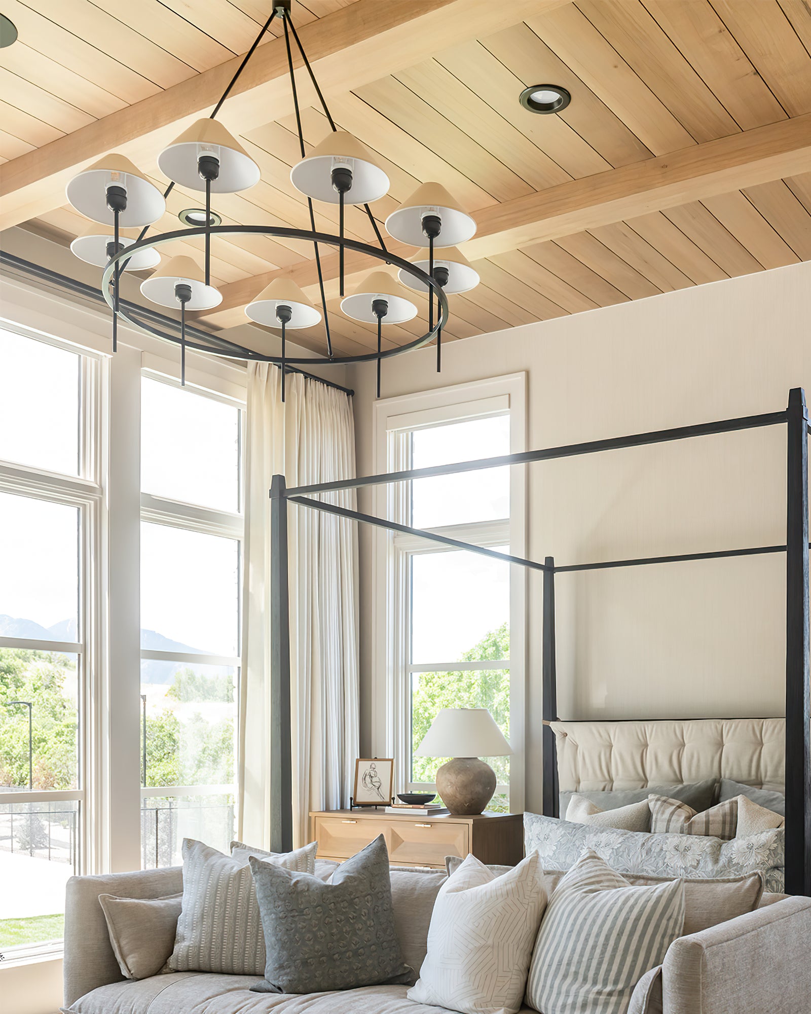 Hackney Industrial Cage Chandelier - Cueteks