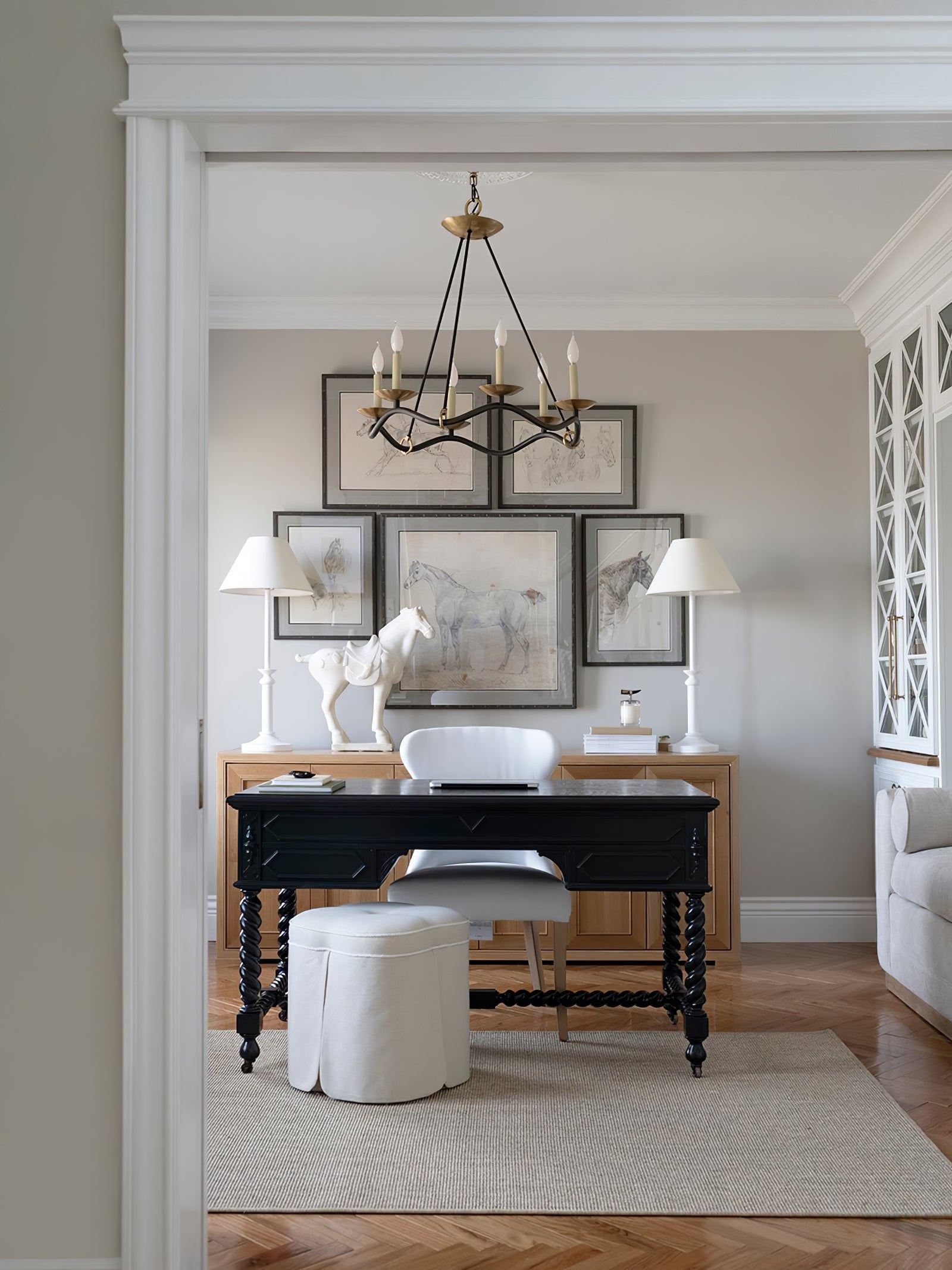 Wavy Arm Candle Chandelier - Cueteks
