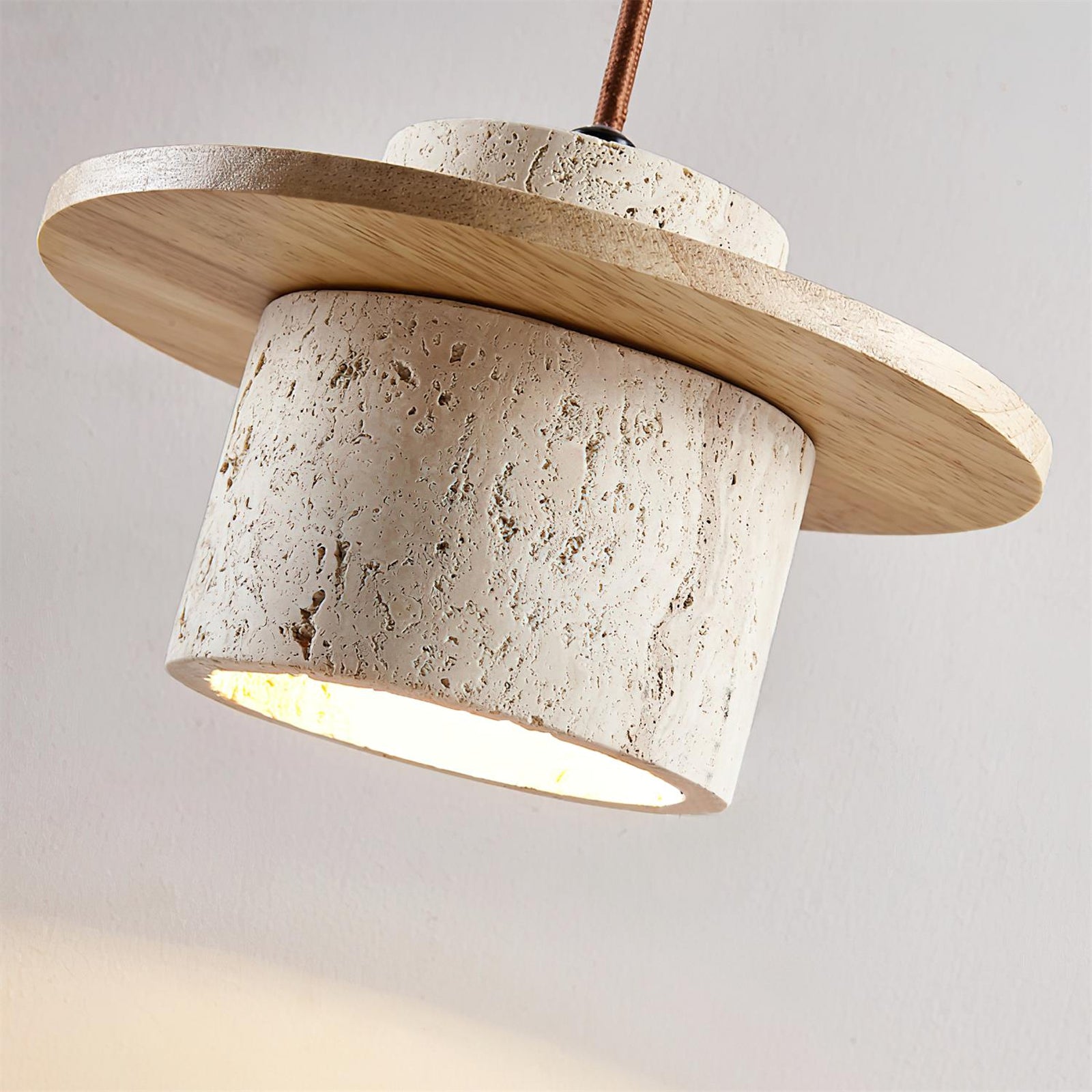 Rustic Textured Cata  Stone Wall Lamp - Cueteks