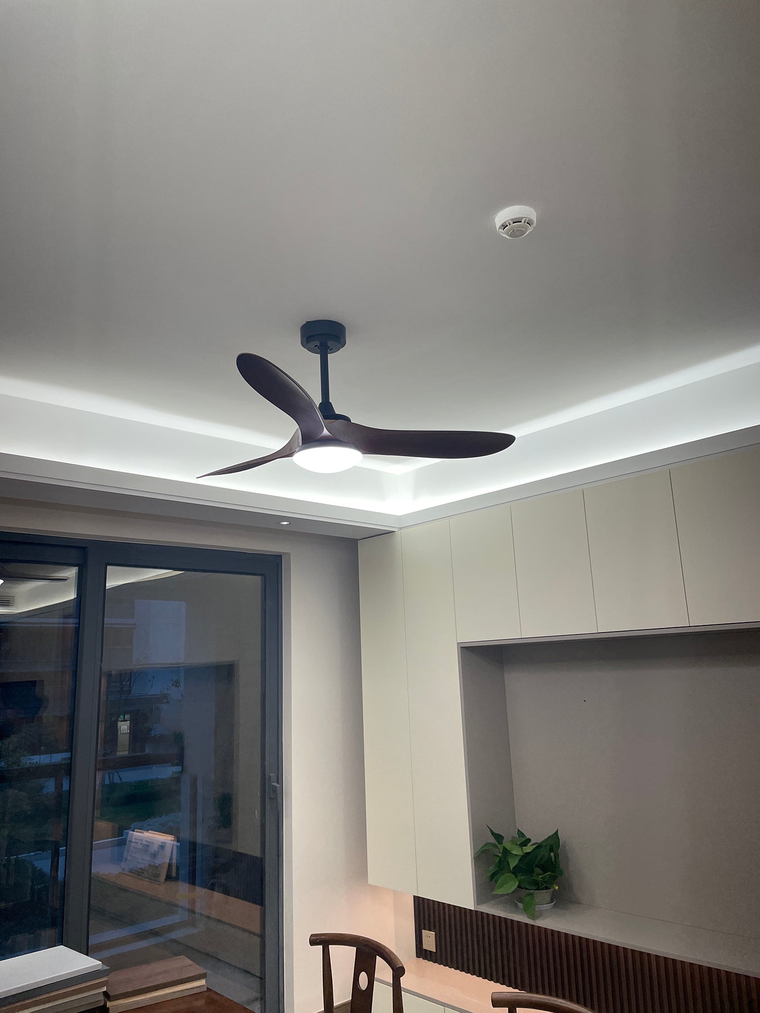 Modern ABS Ceiling Fan Light - Cueteks