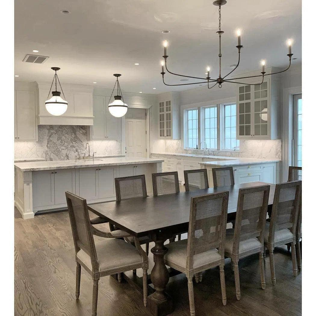 Elongated  Antique Chandelier - Cueteks