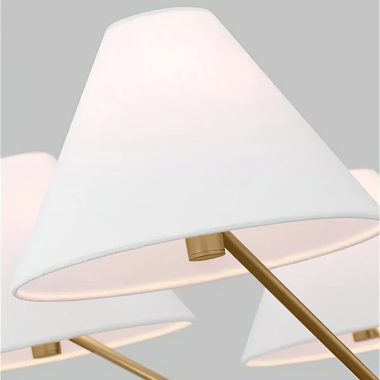 Minimalist Black Fabric Shade Chandelier - Cueteks