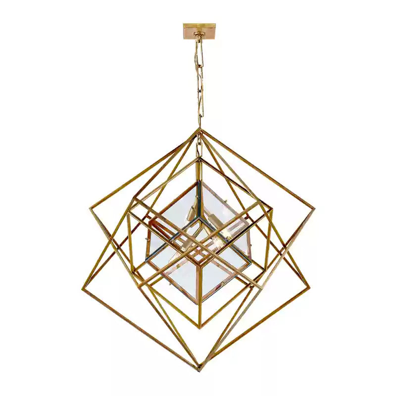Contemporary Abstract Metal Chandelier - Cueteks