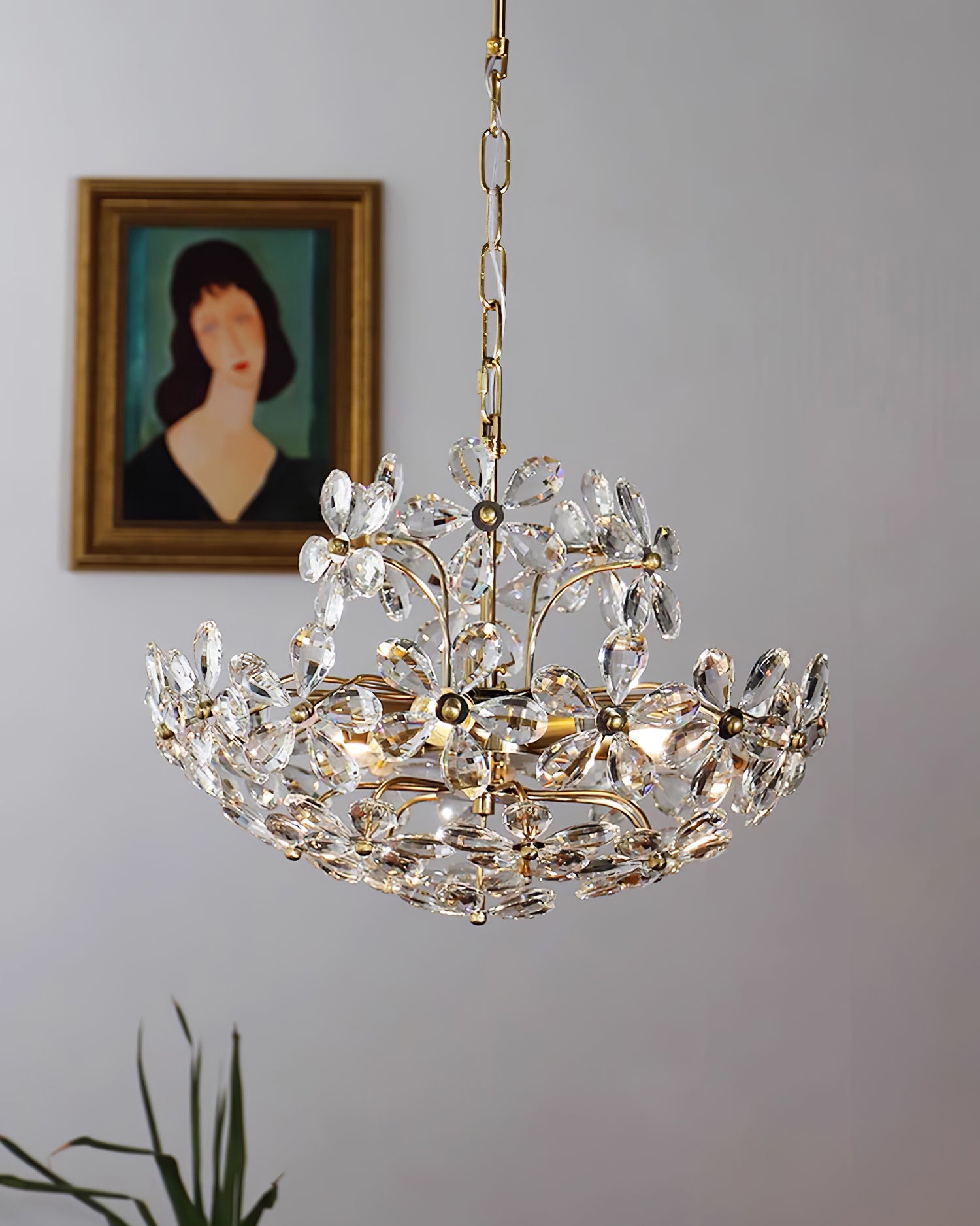 Blossom Crystal Flower Chandelier - Cueteks
