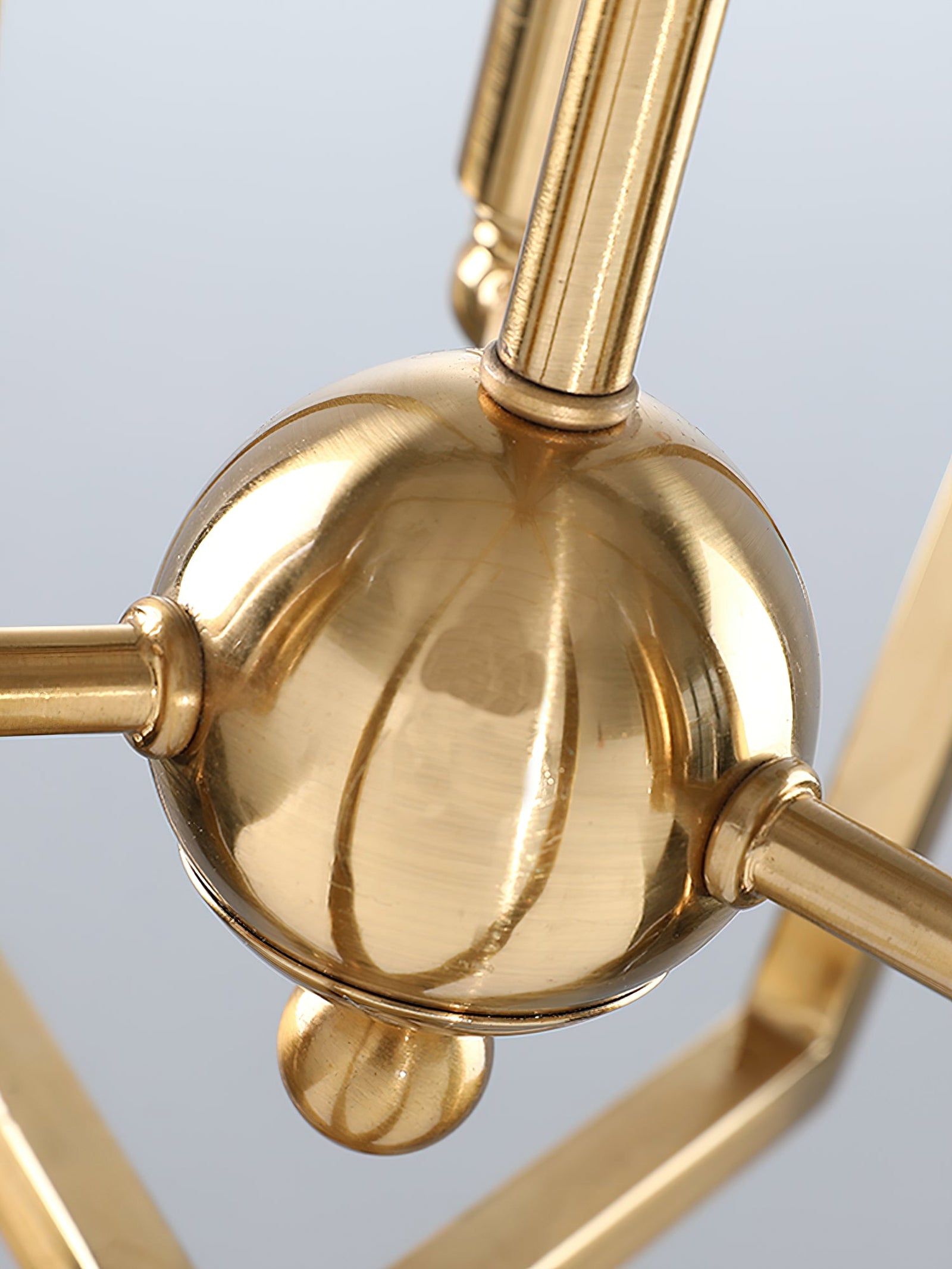Frame gold cage chandelier - Cueteks